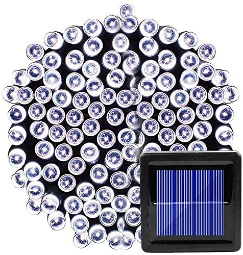 YunQin 20/100/200 LED Solar String Lights Outdoor Waterproof Fairy Lights - Christmas Garden Yard Porch Tree Party Holiday Decoration (20LED, Cold White) | Perfect for Patio, Backyard, Wedding & Landscape Lighting