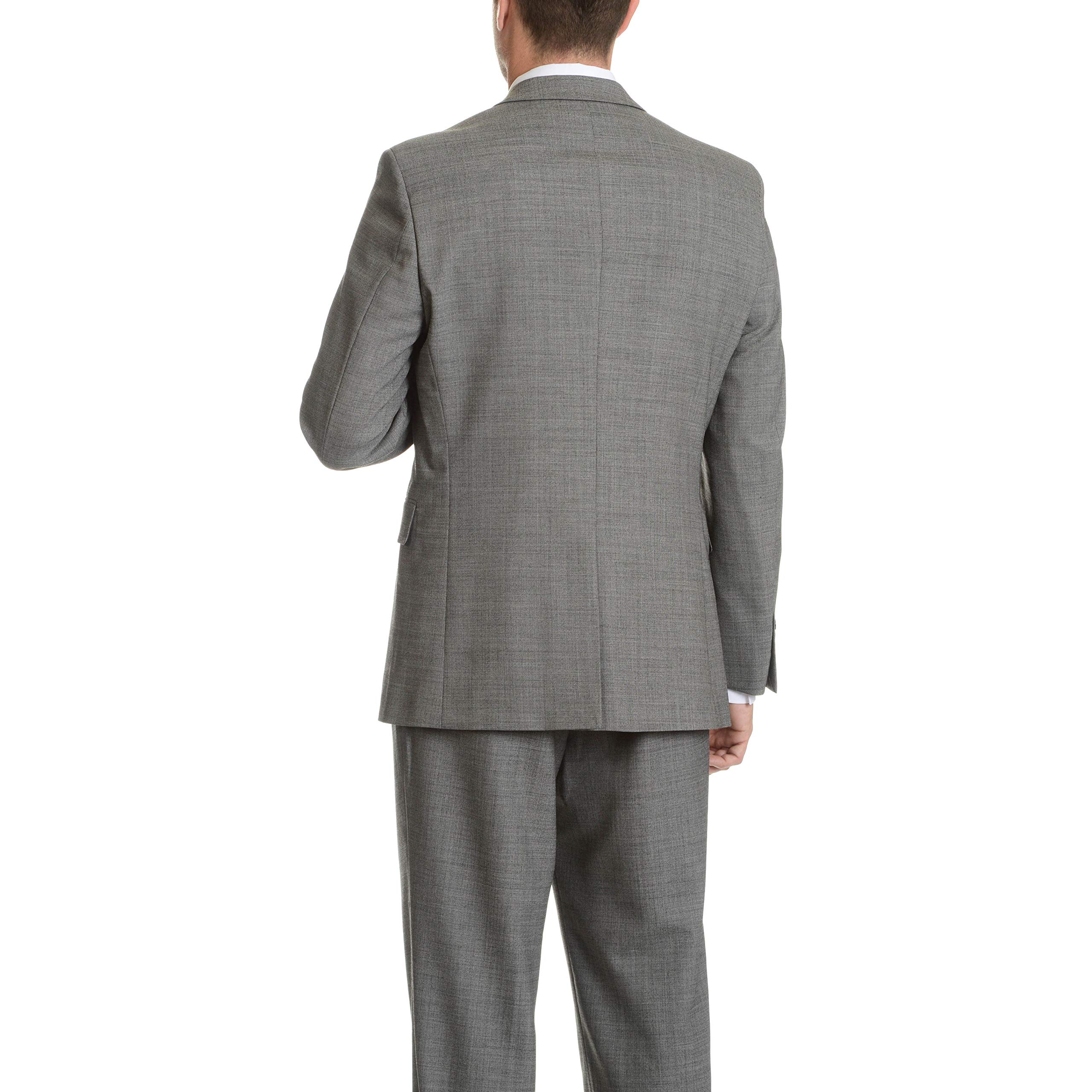 Palm Beach Men's Performance Wrinkle-Resistant Suit Jacket - Breathable Business Blazer for Office, Weddings & Formal Events