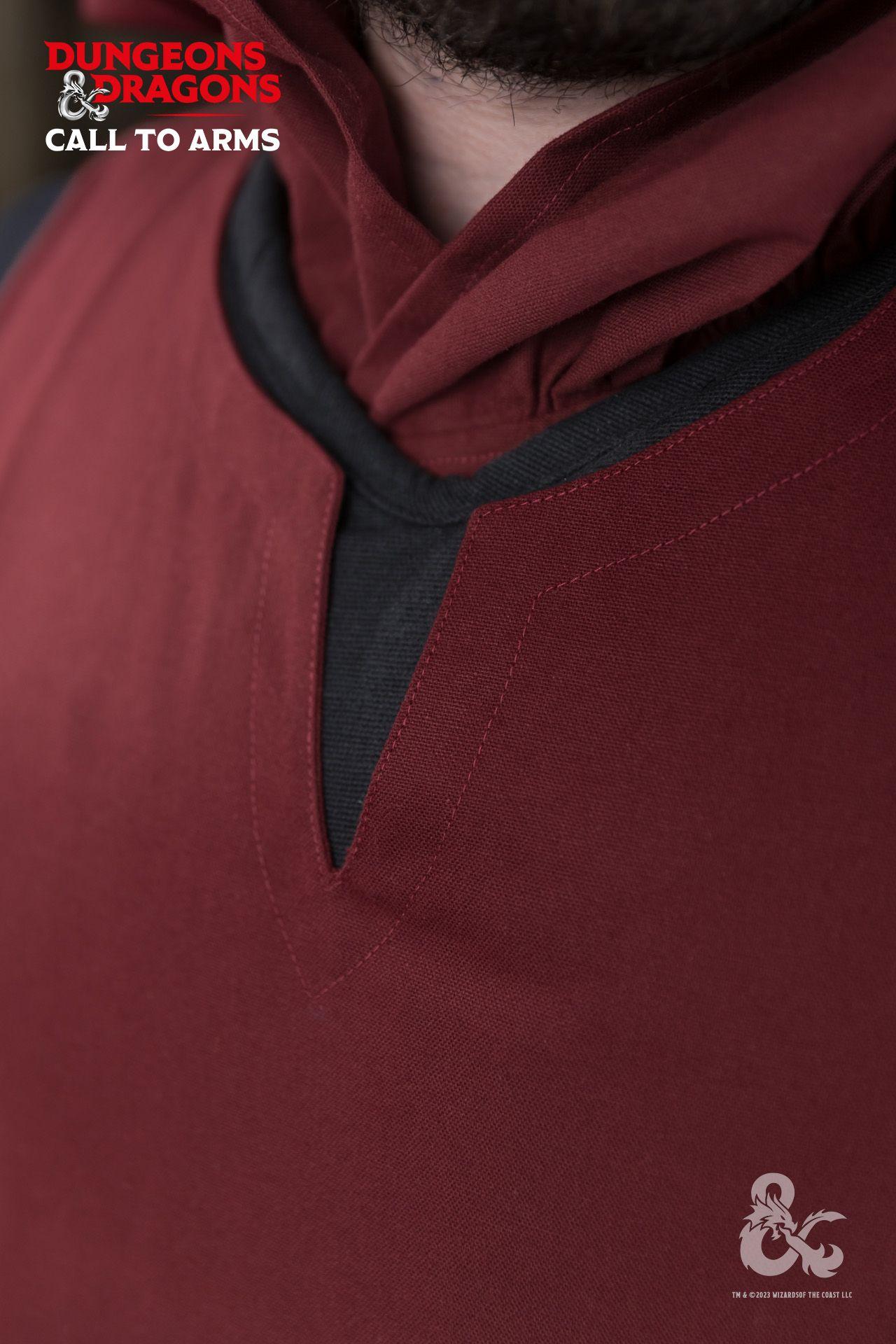 Dungeons & Dragons Paladin Tabard - Burgundy Medieval Costume for LARP, Cosplay & Renaissance Fairs | Perfect for D&D Adventurers & Fantasy Enthusiasts