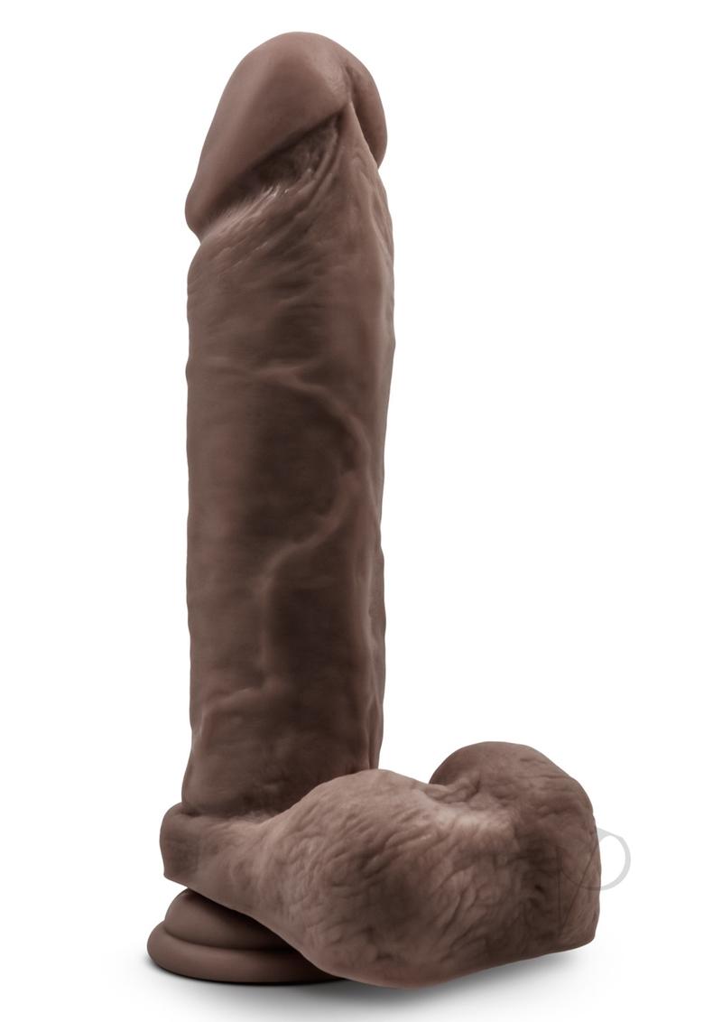9 Inch Realistic Chocolate Dildo with Strong Suction Cup - Lifelike Silicone Adult Toy for Solo Play, Couples & BDSM Scenes