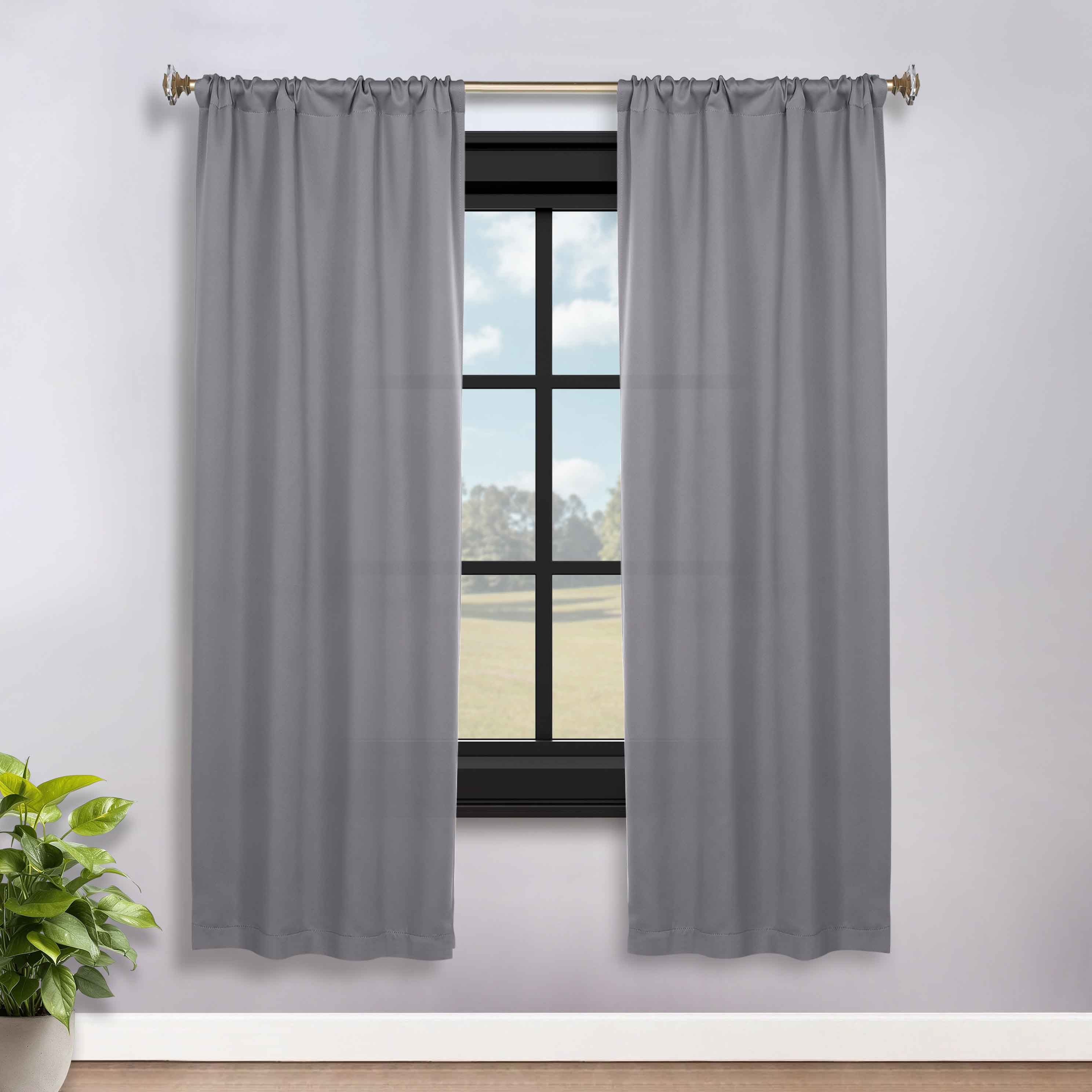 Machine Washable Blackout Curtains Set of 2 - Solid Color Room Darkening Window Treatments for Bedroom, Living Room & Nursery