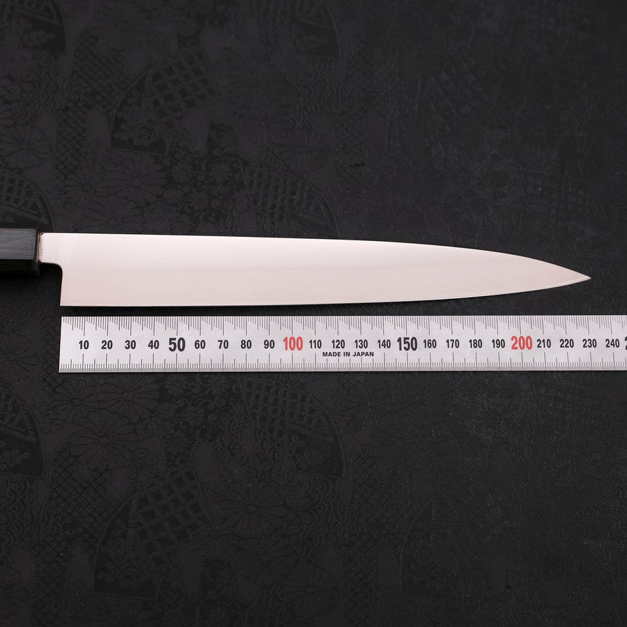 Premium Yanagiba Sushi Knife 240mm - AUS 8 High Carbon Steel, Polished Dark Blue Blade with Urushi Lacquer Handle - Perfect for Sushi Chefs & Japanese Cuisine Preparation