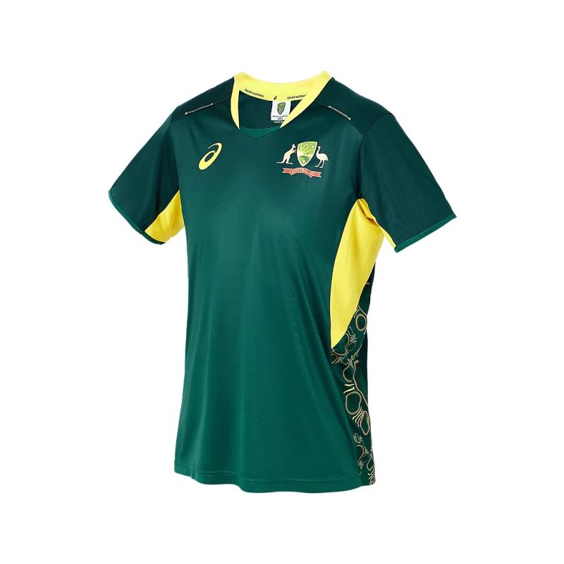 ASICS Cricket Australia Adult Replica T20 Shirt - Official Licensed Cricket Jersey for Men - Perfect for Matches, Training & Fan Support