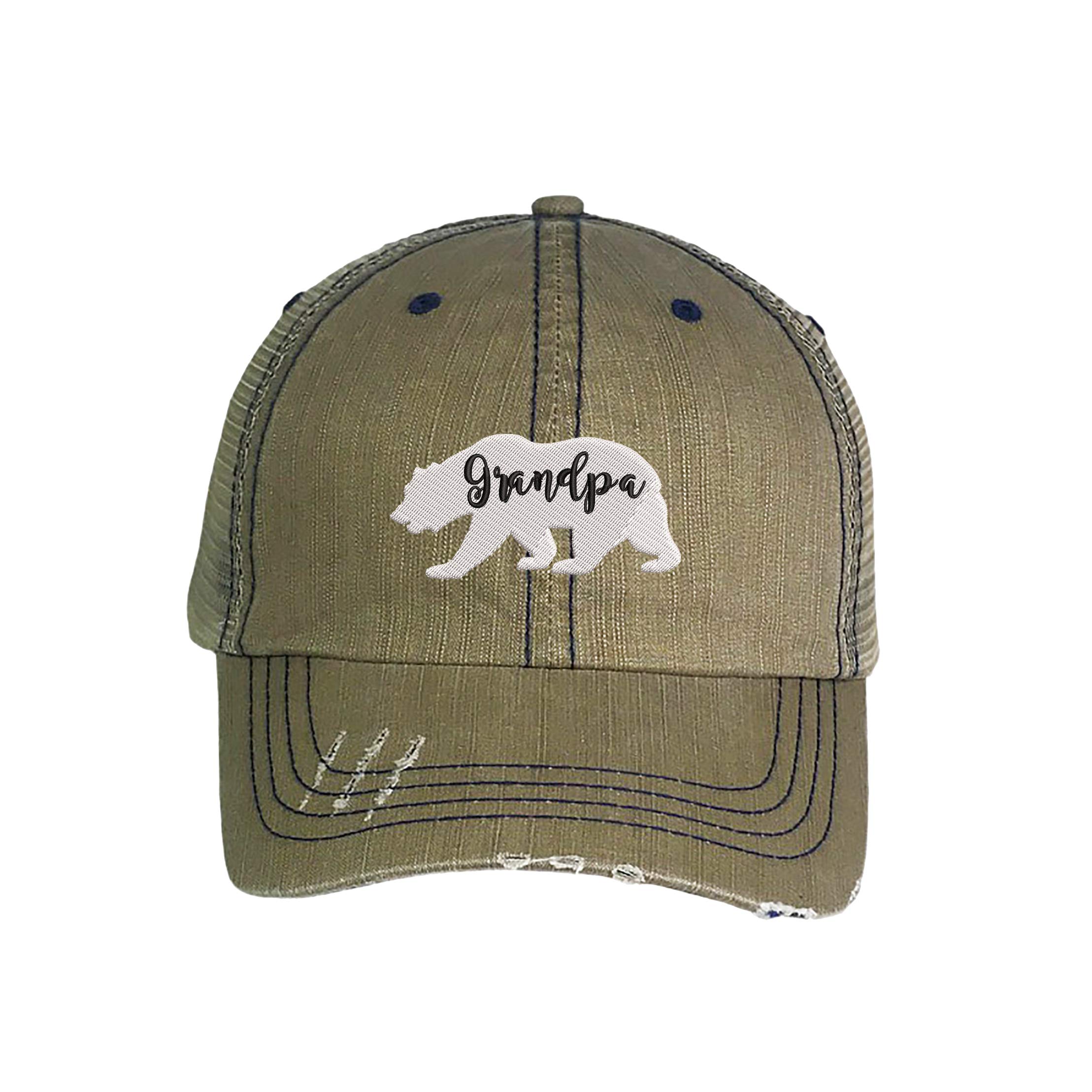 Vintage Distressed Trucker Hat for Men - Embroidered Baseball Cap with Mesh Back | Perfect for Outdoor Activities, Road Trips, and Casual Wear