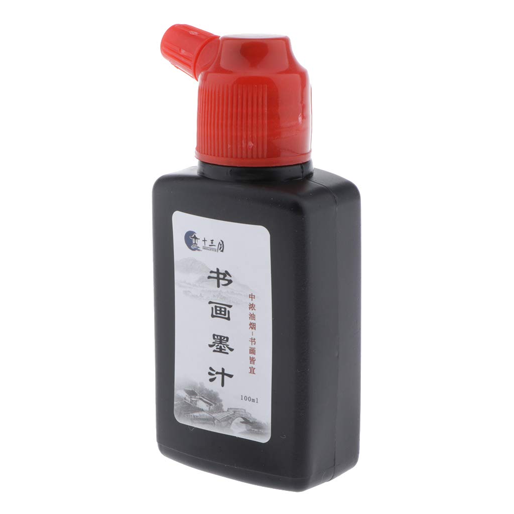 F Fityle Sumi Calligraphy Liquid Ink - 180ml Bottle for DIY Painting, Watercolor, Writing & Art Projects | Perfect for Calligraphy, Brush Lettering, and Handmade Crafts