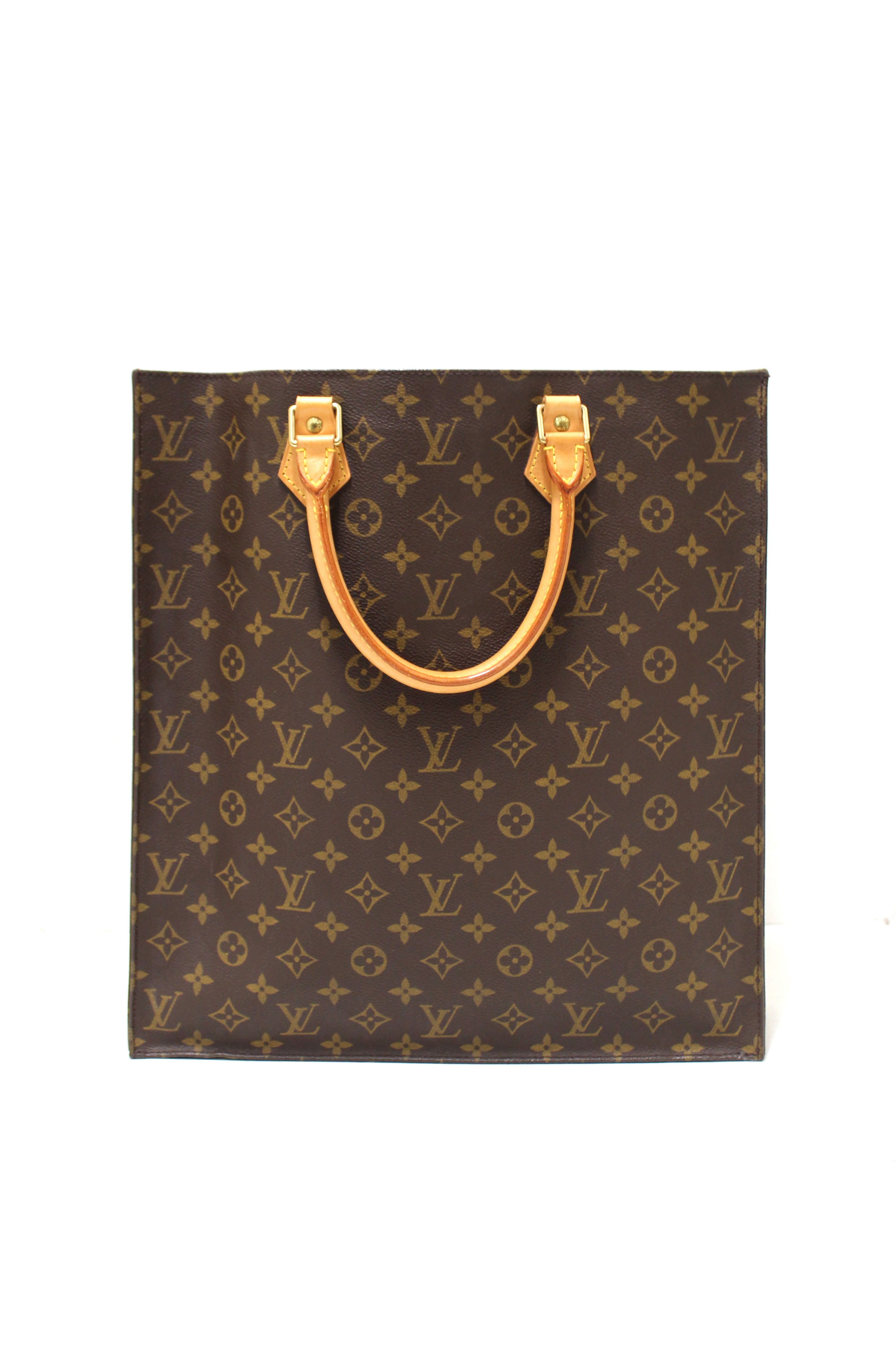 Authentic Louis Vuitton Classic Monogram Sac Plat Handbag for Women | Luxury Tote Bag | Perfect for Work, Travel & Everyday Use