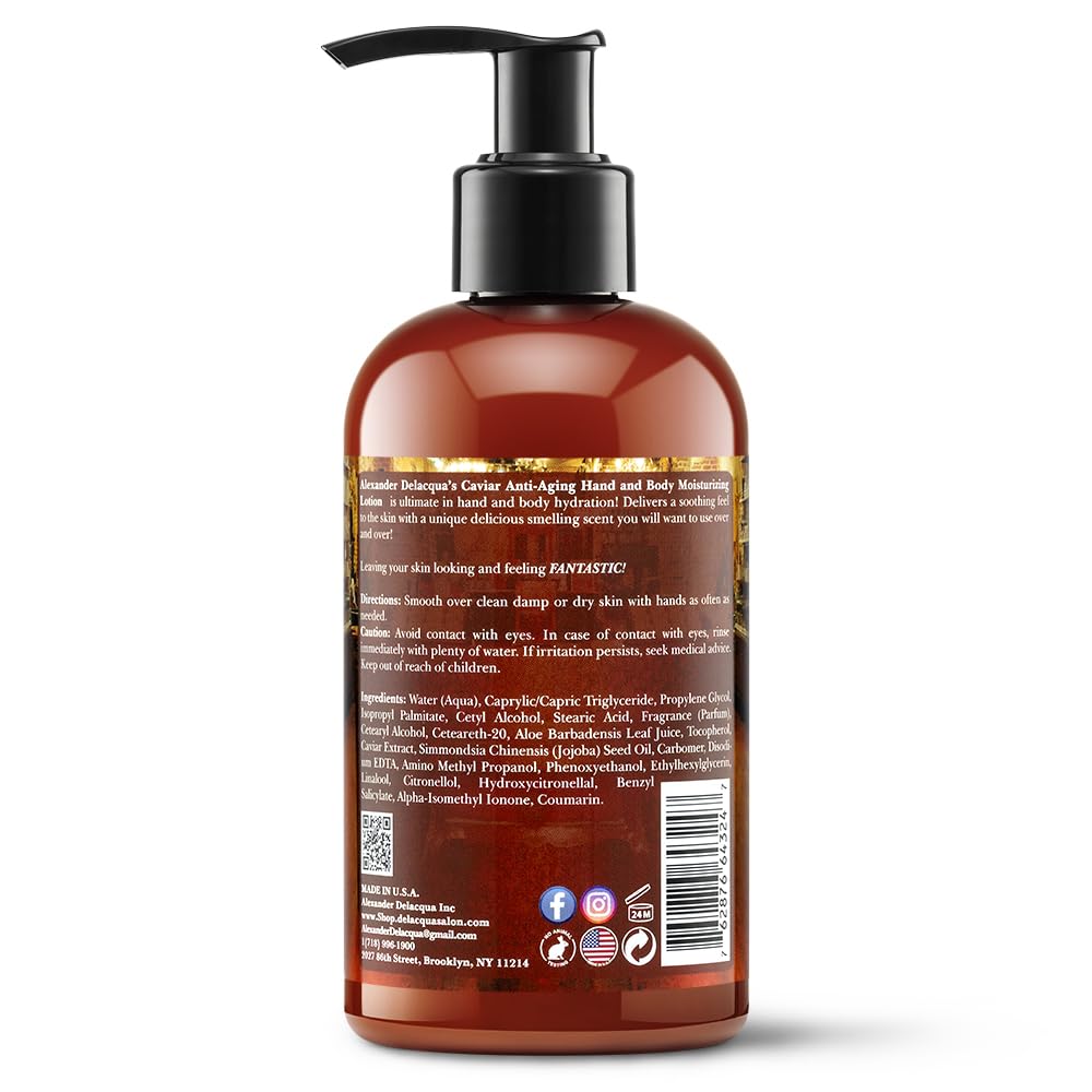 Best Anti-Aging Hand & Body Moisturizing Lotion for Dry Skin - Hydrating & Firming Cream with Collagen & Vitamin E - Perfect for Daily Use, Night Care & Gift Giving