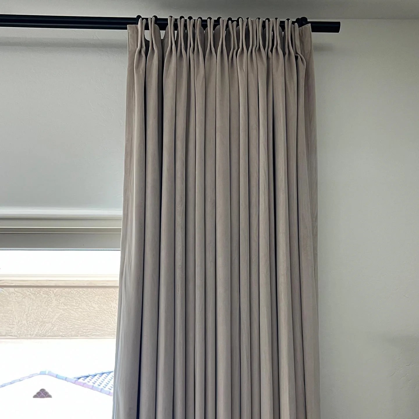 Luxury Velvet Pinch Pleat Thermal Blackout Curtains - Insulated Drapes for Bedroom & Living Room - Noise Reducing & Energy Efficient Window Treatments