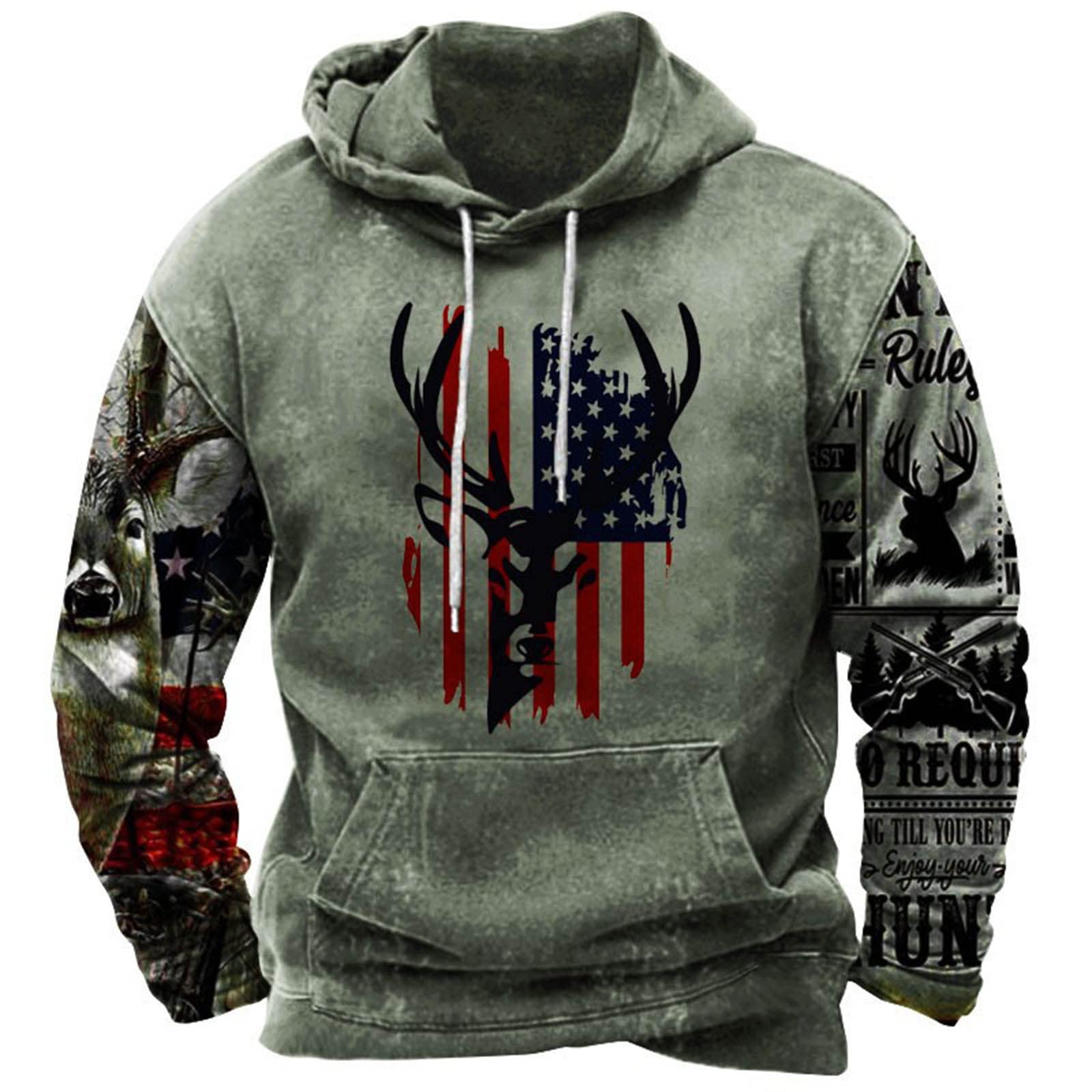 Men's Graphic Hoodie - Vintage Western Aztec Ethnic Pullover Sweatshirt | Lightweight Casual Hooded Sweatshirt for Men | Plus Size Comfort Fit | Perfect for Streetwear, Outdoor Activities & Everyday Wear