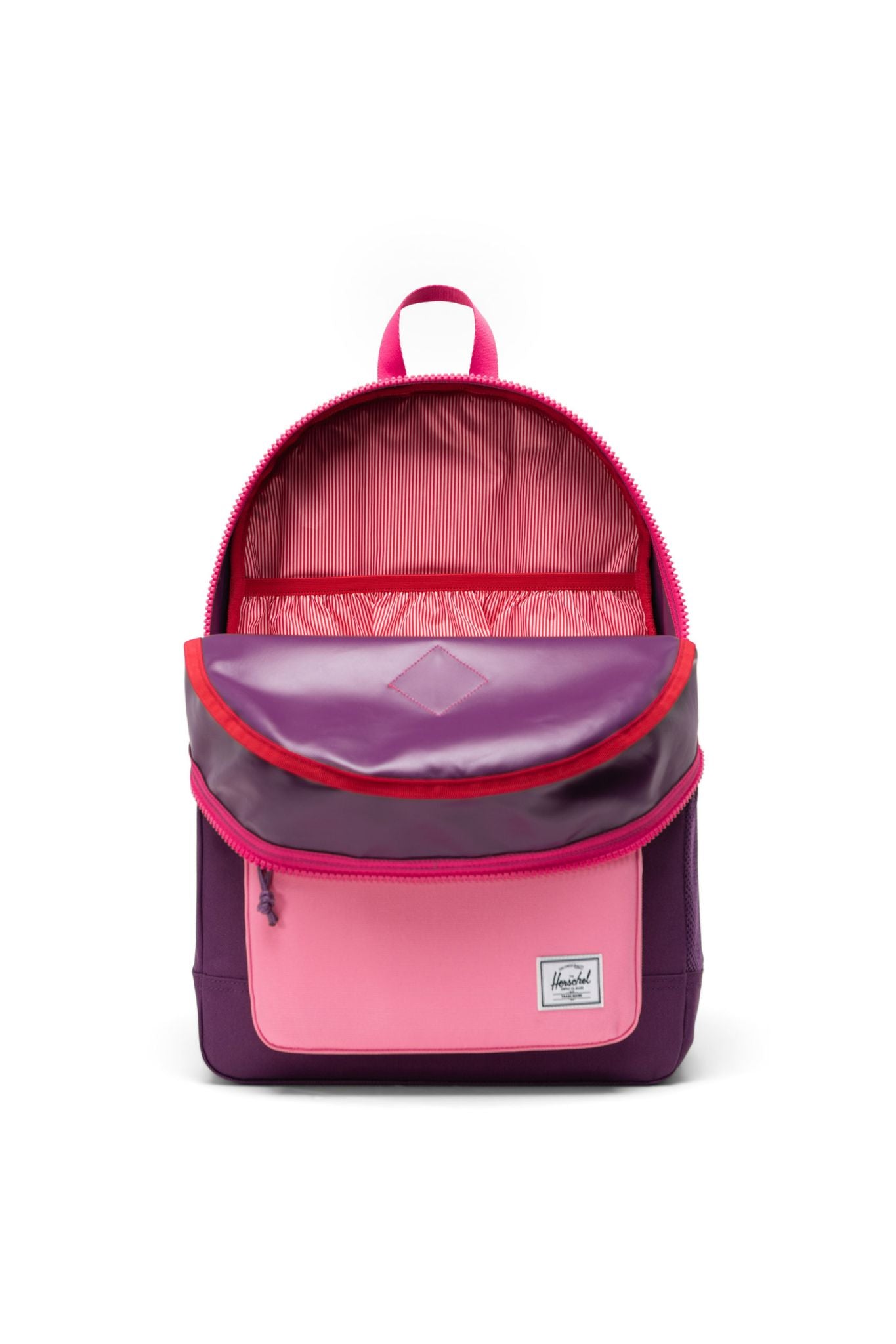 Herschel Purple Colorblock Youth Backpack 26L for Girls - Lightweight School Backpack, Durable Travel Daypack for Teens - Perfect for School, College, Travel & Daily Use
