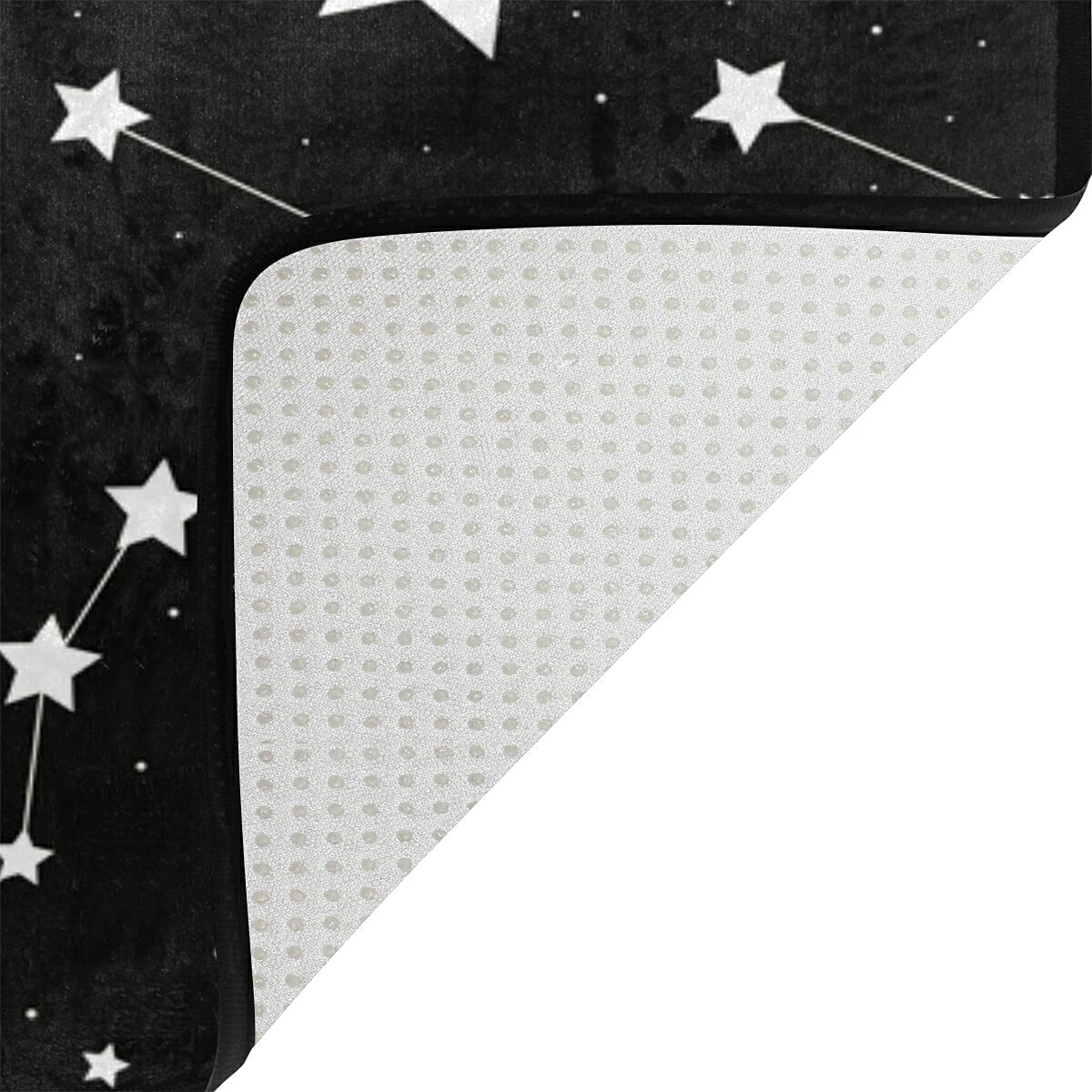 ALAZA Magic Constellation Star Space Area Rug - 7' x 5' Non-Slip Living Room & Bedroom Carpet - Perfect for Kids Room, Nursery, Dorm Decor & Cosmic Themed Spaces