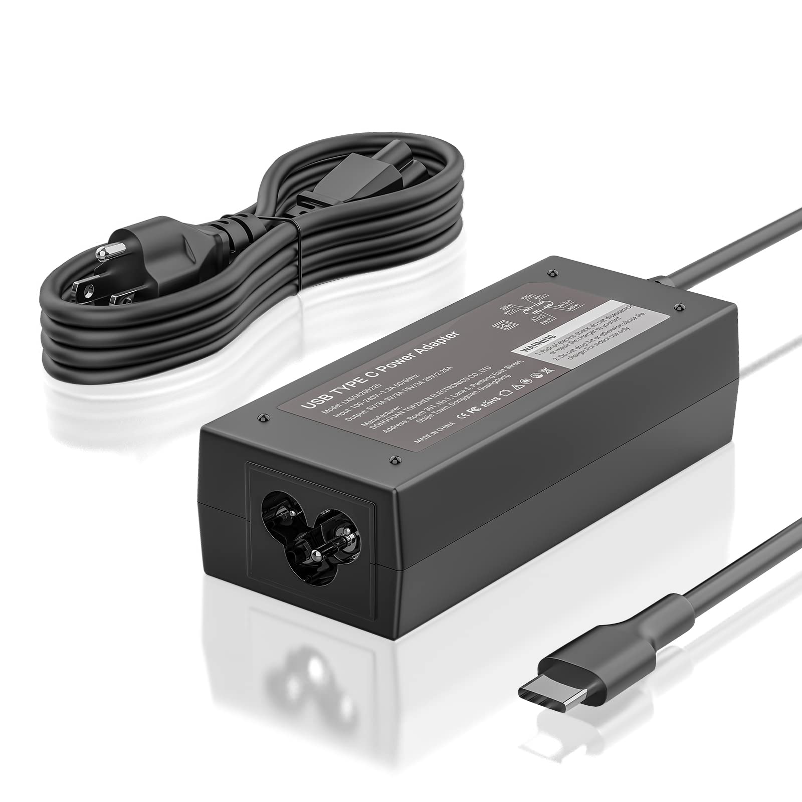 45W USB-C Charger for Acer Chromebook CB311 CB314 CB315 CB514 CB515 CB5-312 CB5-312T CB514-1H CB315-1HT CB713 CB714 CB715 C771 C771T C732 C732T - Fast Charging Power Adapter with Cord - Perfect for Home, Office & Travel Use