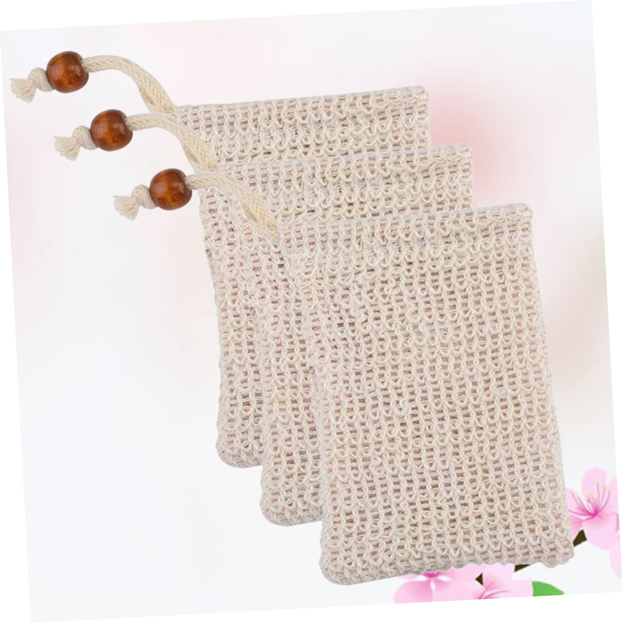 3-Pack Exfoliating Soap Saver Net for Handmade Soaps - Gentle Skin Exfoliation Tool - Perfect for Shower, Bath & Spa Use