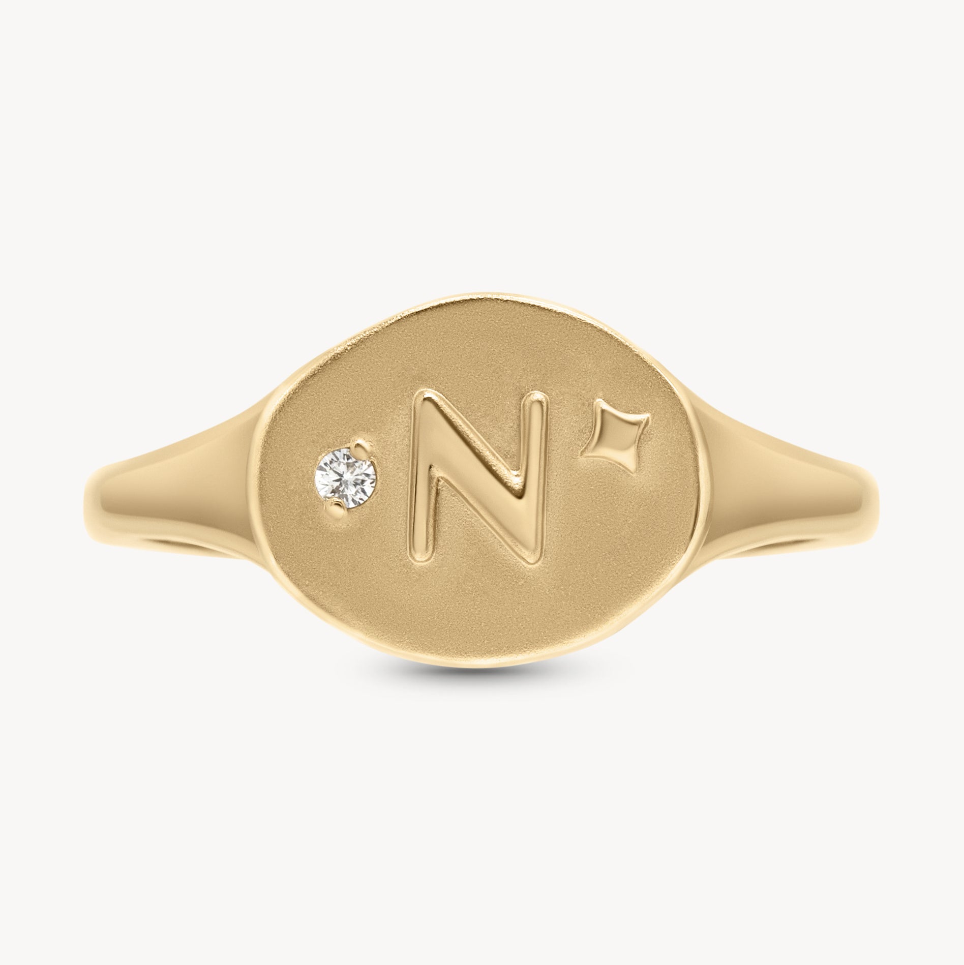 Athena Initial Ring - Personalized Silver Name Ring for Women, Custom Engraved Jewelry Gift - Perfect for Birthdays, Anniversaries & Everyday Wear