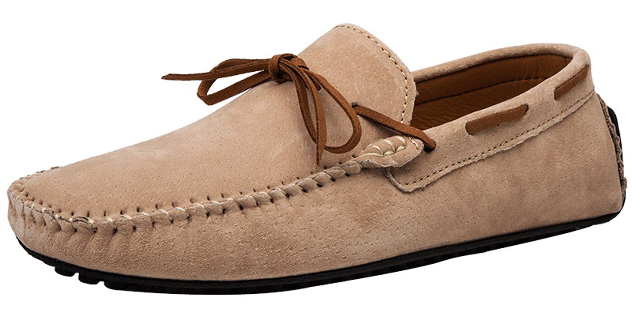 Men's Casual Loafers - Suede Moccasin Slip-On Dress Shoes for Driving & Boat Wear | Comfortable & Stylish for Work, Travel & Everyday Outfits