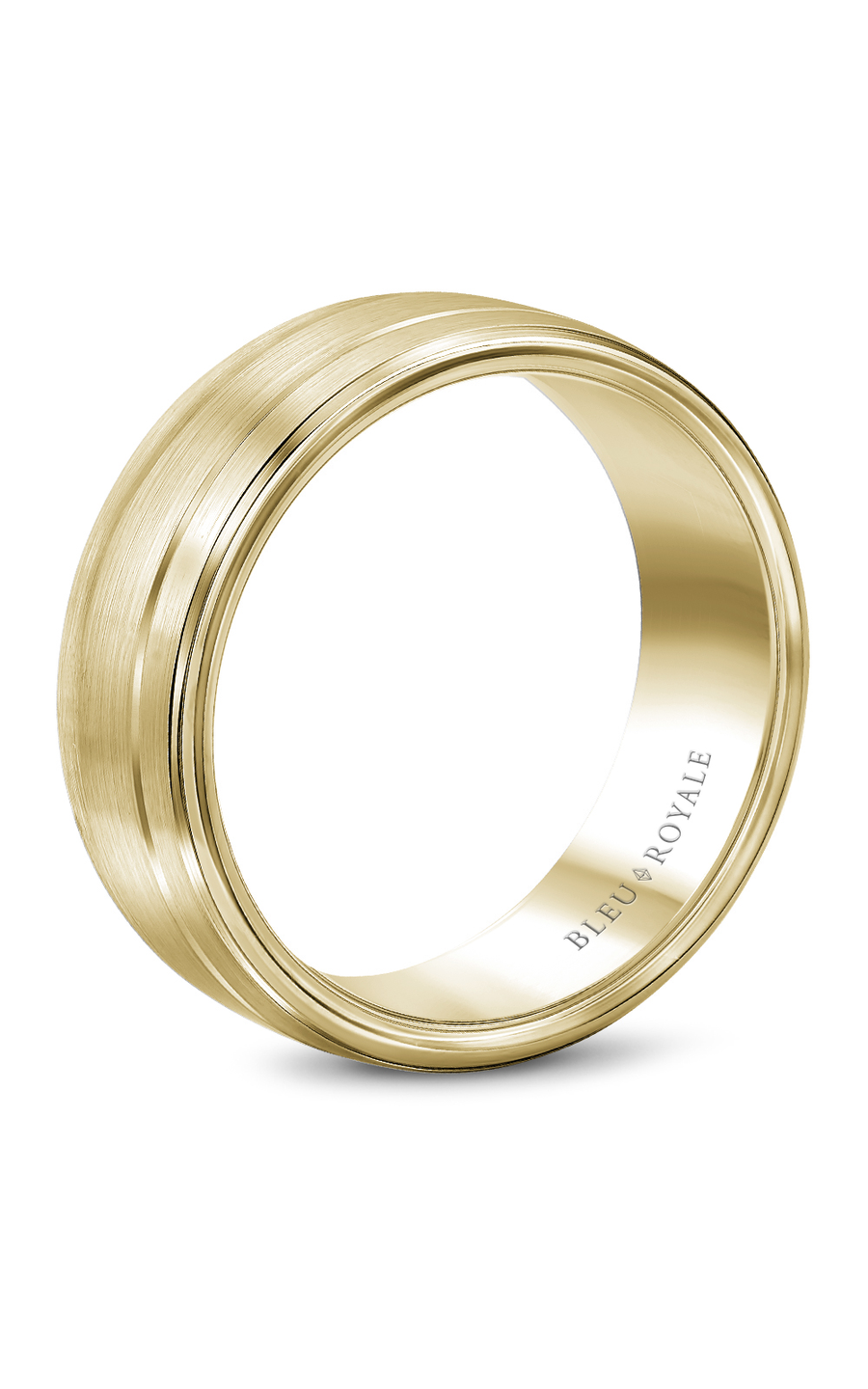 Bleu Royale Men's Wedding Band RYL 002Y85 - 14K Yellow Gold Classic Ring for Grooms & Anniversary Gifts - Perfect for Weddings, Engagements & Special Occasions