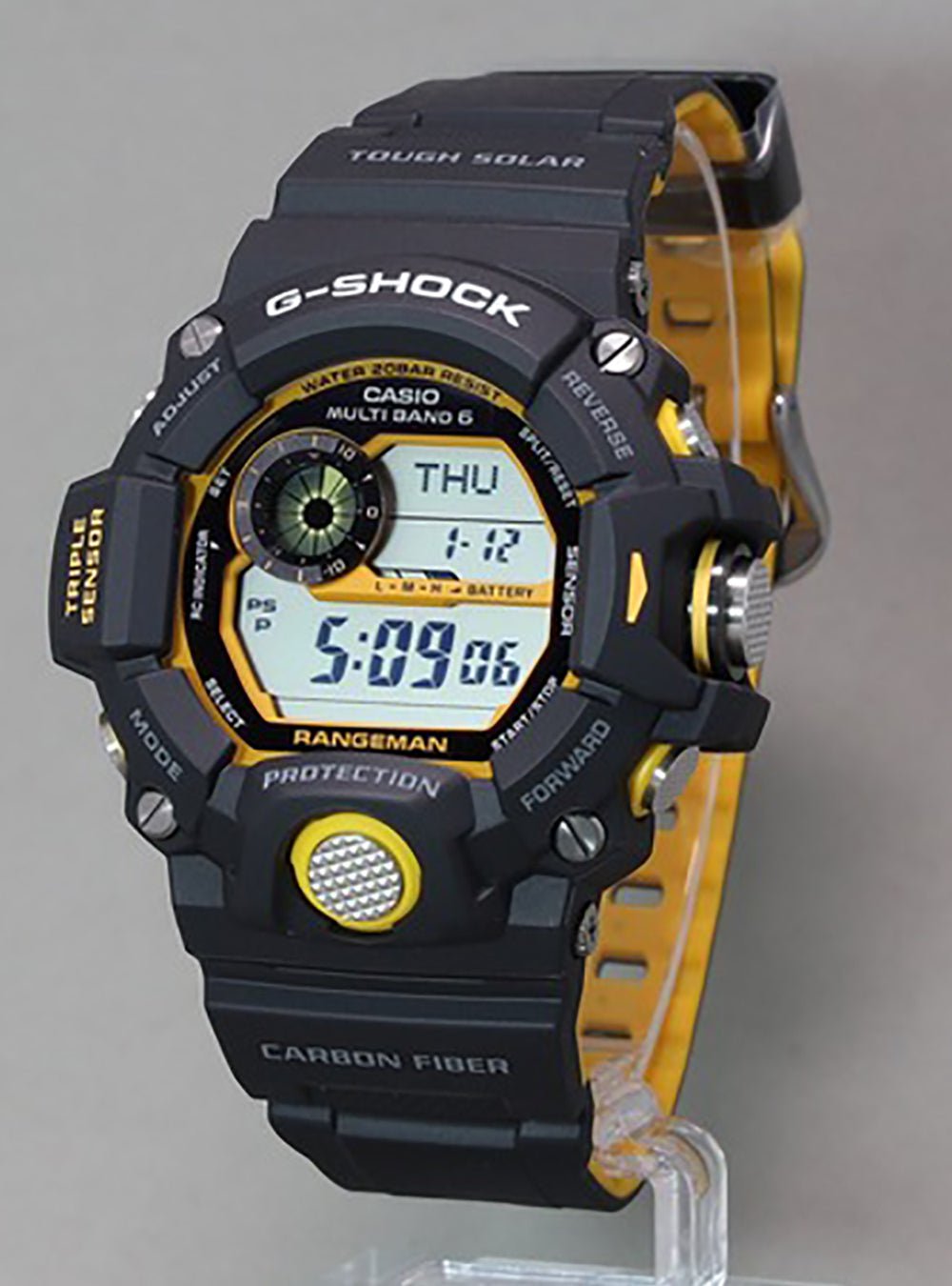 CASIO G-SHOCK MASTER OF G LAND RANGEMAN GW-9400YJ-1JF JDM Digital Watch - Shock Resistant, Solar Powered, Multifunction for Outdoor, Hiking & Military Use