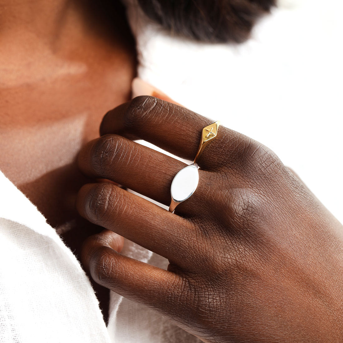 Celestial Diamond Signet Ring - 14K Gold Zodiac Jewelry for Women - Perfect for Gifts, Weddings & Everyday Elegance