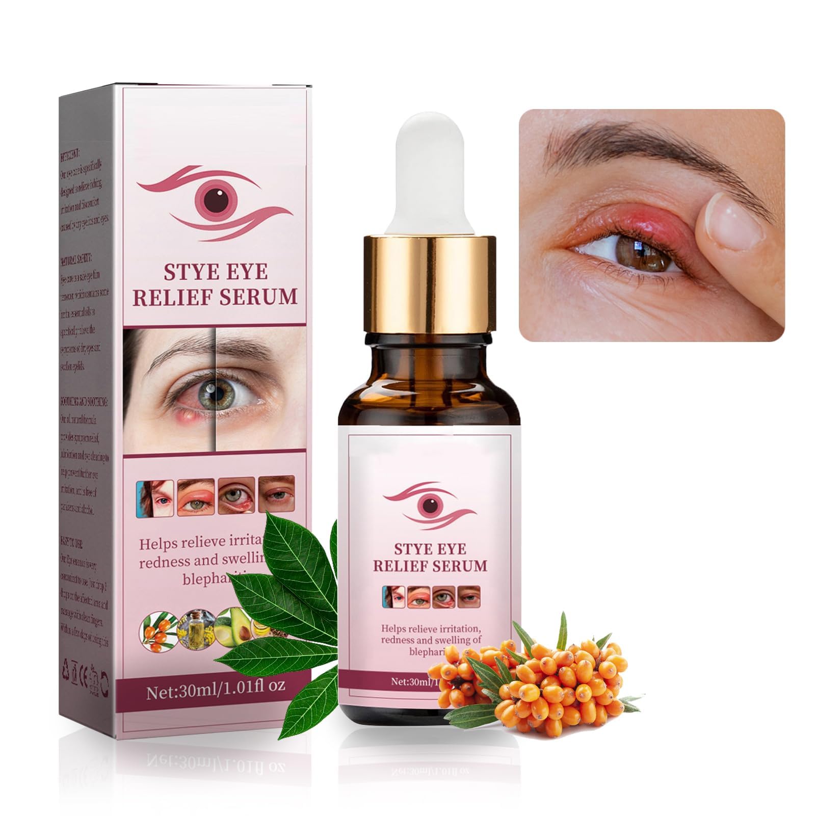 Stye Eye Treatment Serum - Fast Relief for Styes, Chalazion & Blepharitis | Gentle Eyelid Cleanser & Lash Care | Perfect for Daily Eye Hygiene & Post-Treatment Care