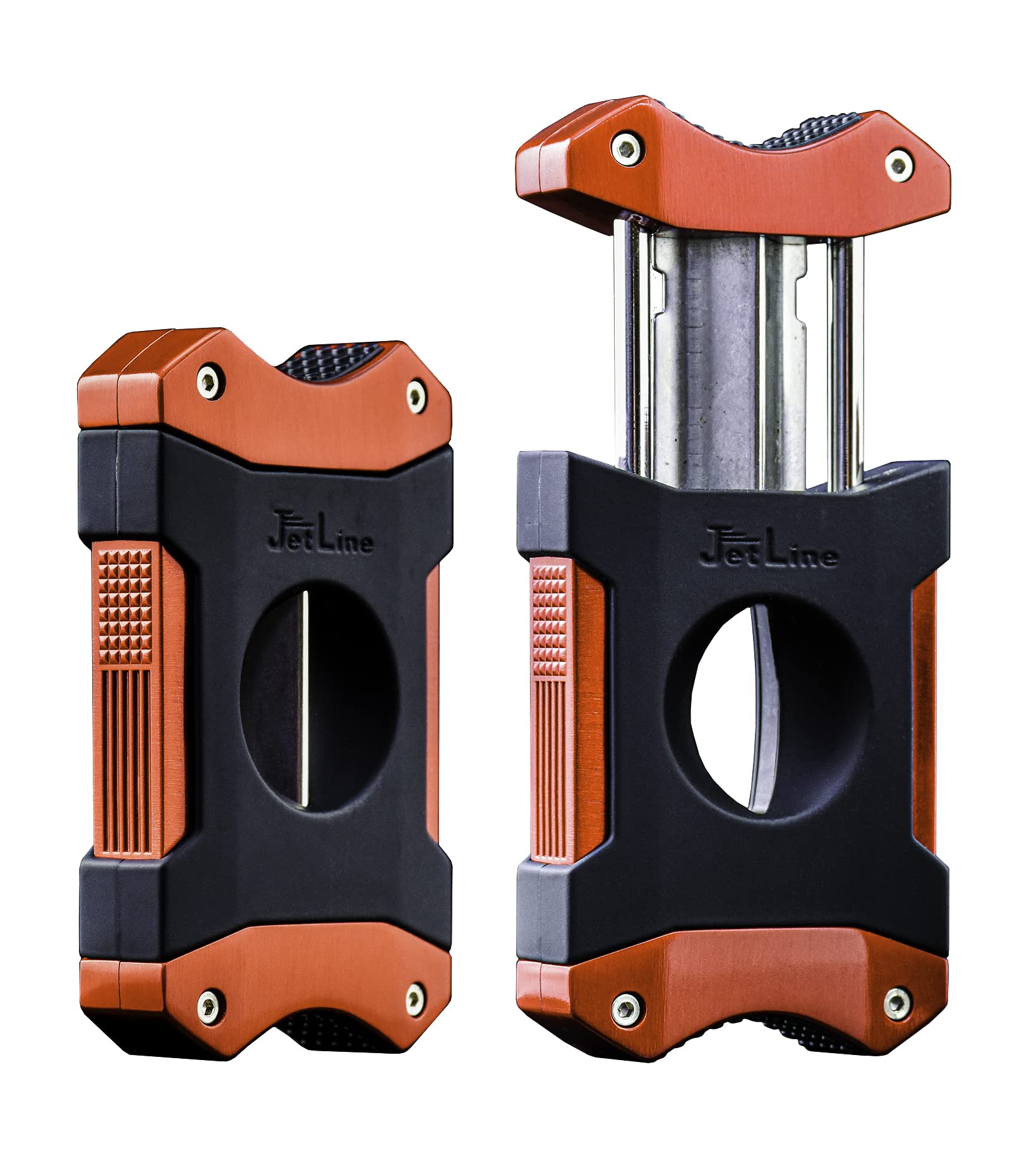 Premium JL-Villano V-Cutter (Red) - Professional Cigar Punch with Sharp Stainless Steel Blade - Perfect for Cigar Enthusiasts & Gifts - Use for Home, Office, Travel & Outdoor Activities