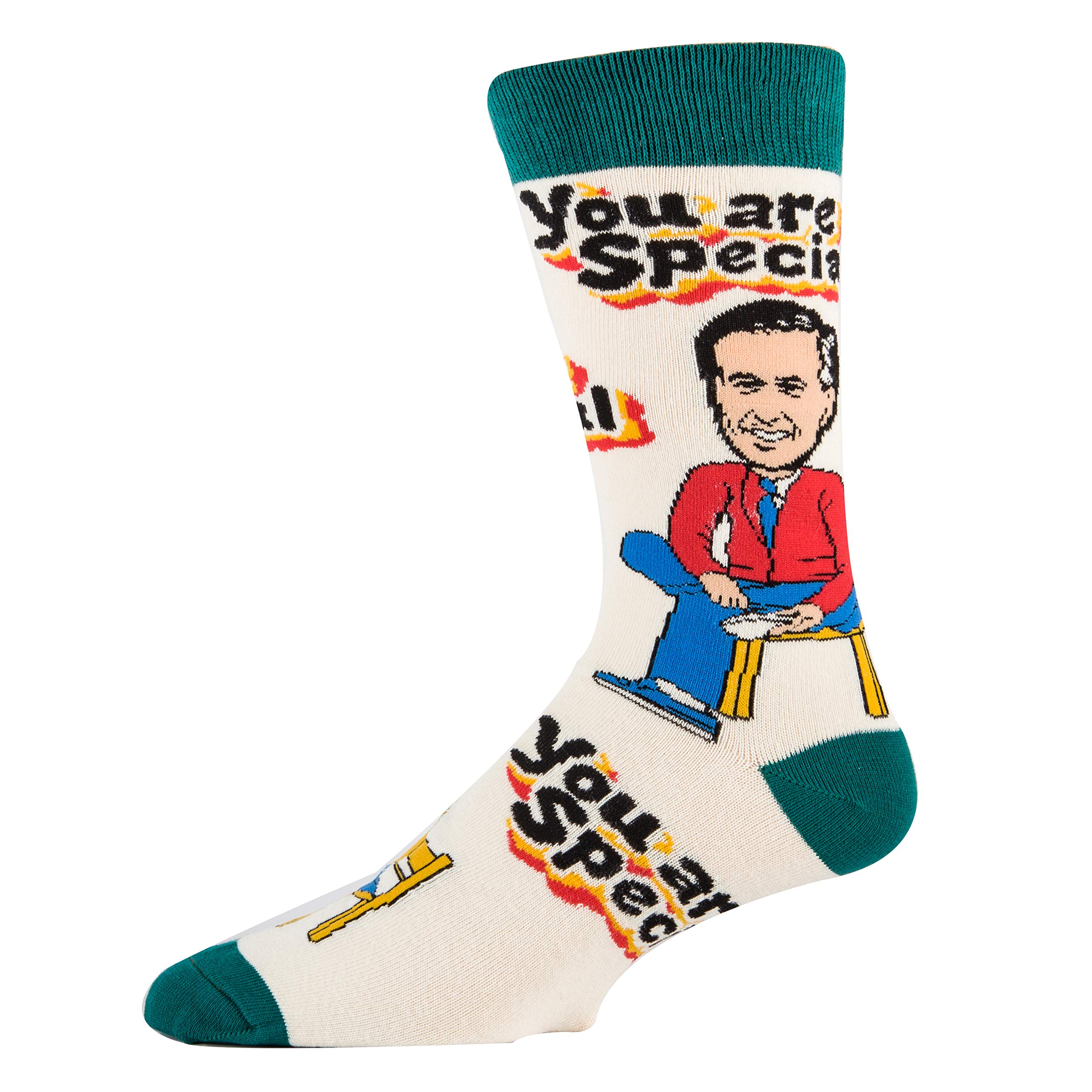 Funny Mr Rogers Socks for Men - Novelty Crazy Crew Socks with Cool Designs | Perfect Gift for Dad, Husband & Friends | Great for Christmas, Birthday & Casual Wear