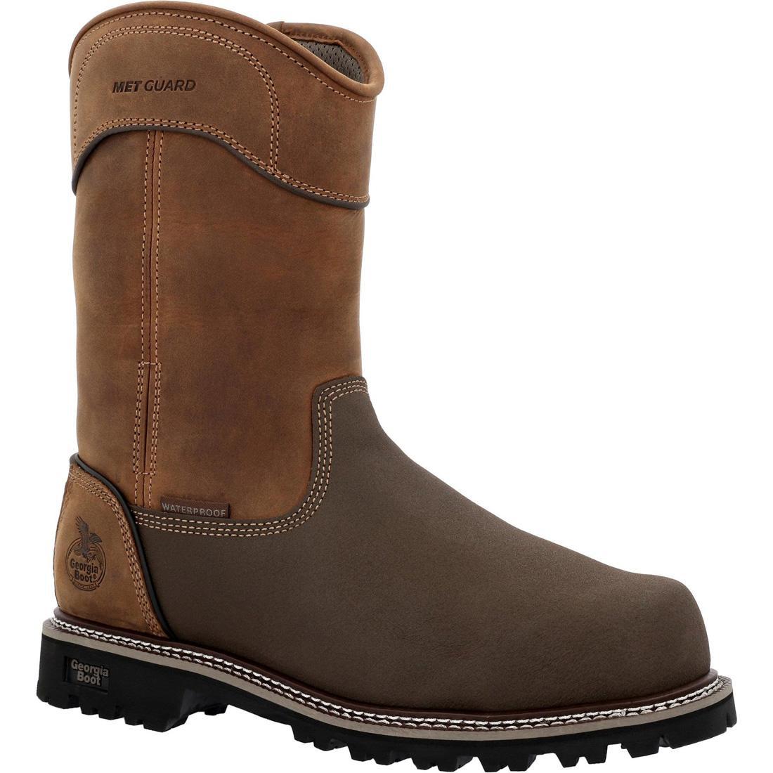 Men's Brute Met Guard Composite Toe Waterproof Work Boots - ASTM Safety Certified, Steel Toe Protection for Construction, Warehouse & Outdoor Work
