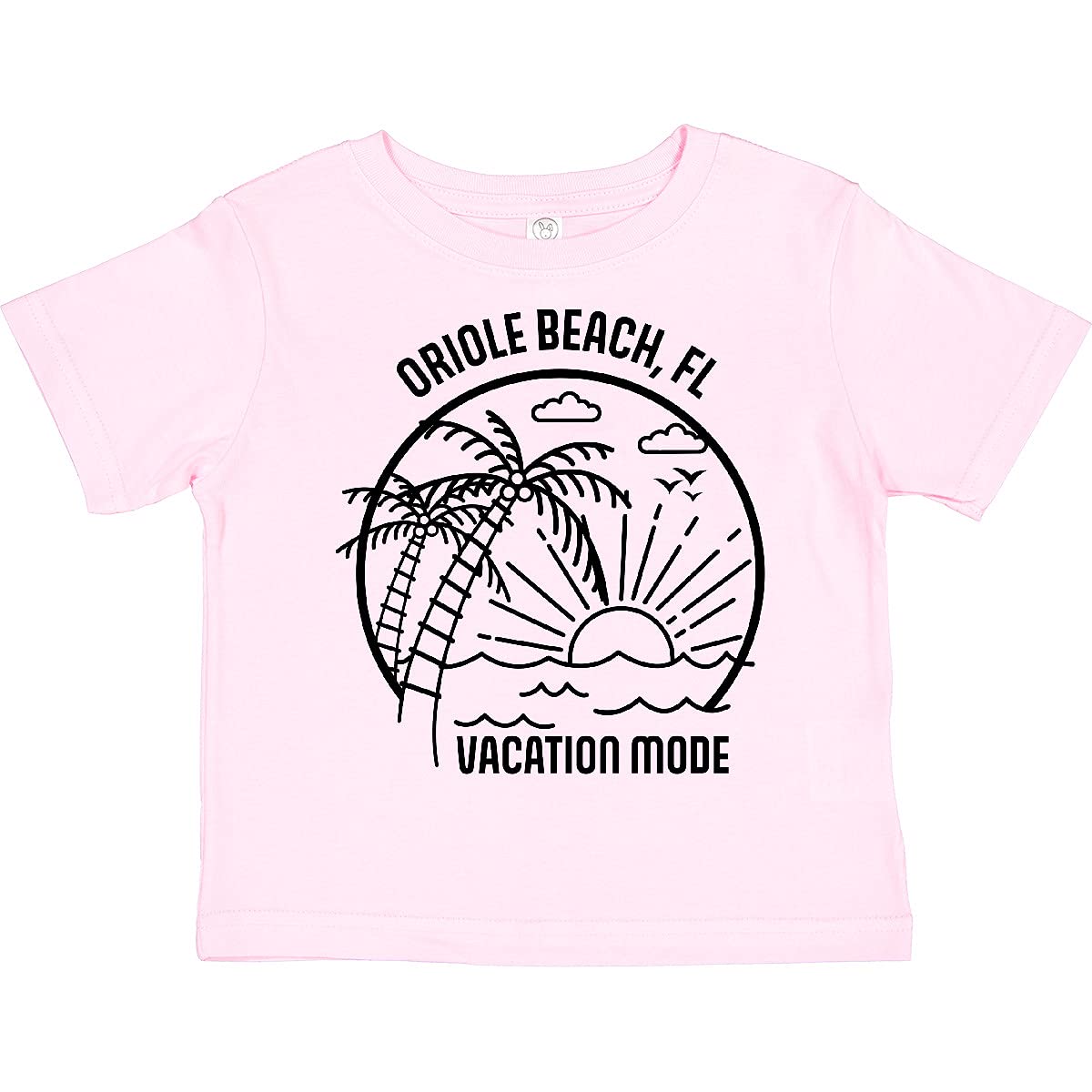 Inktastic Summer Vacation Mode Oriole Beach Florida Toddler T-Shirt - Cute Kids Travel Shirt for Beach Trips & Family Vacations