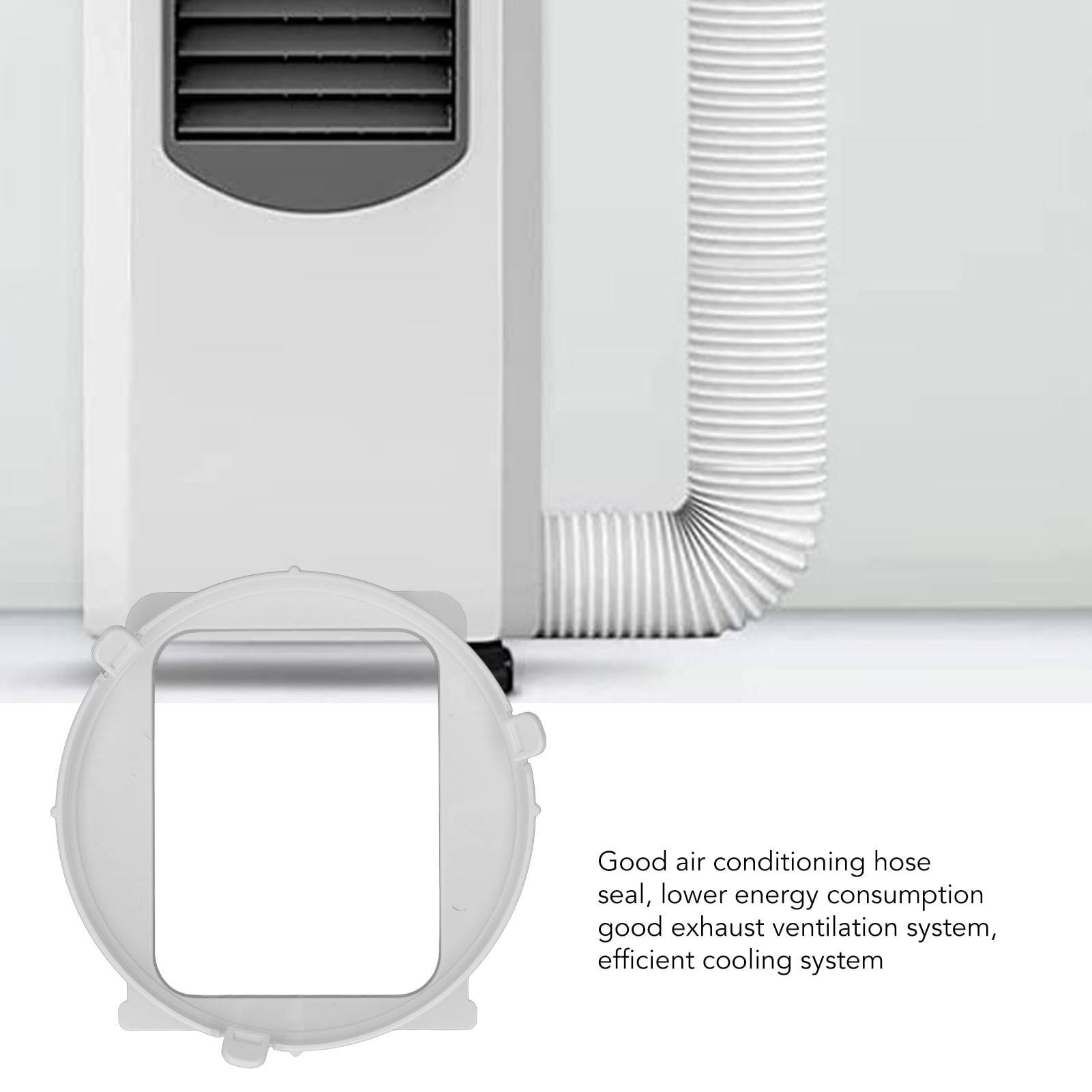 Portable Air Conditioner Hose Connector - Square Exhaust Duct Adapter for Midea 1P KY35 Mobile AC Unit | Perfect for Home, Office & RV Cooling Systems