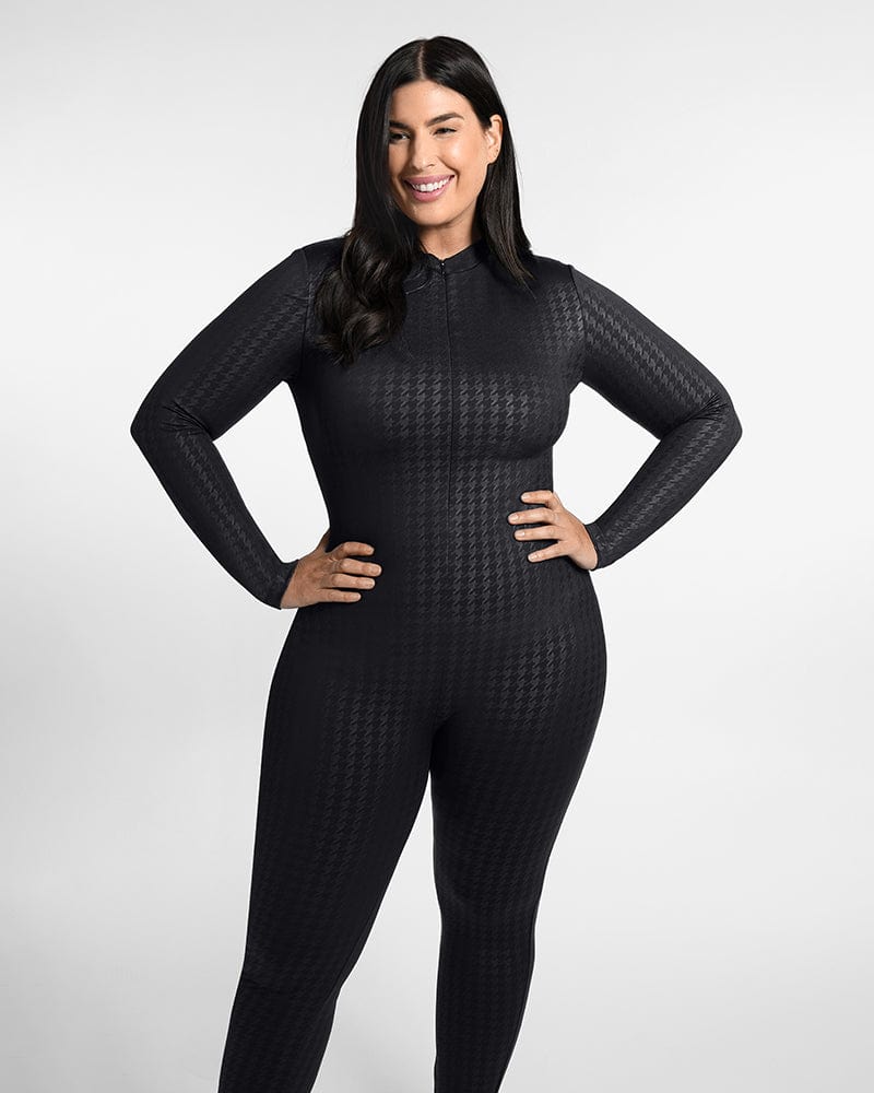 AirSlim® Classic Swallow Gird Shaping Jumpsuit for Women - Slimming Bodysuit with Waist Trainer & Butt Lifter - Perfect for Workout, Shapewear Under Dresses & Everyday Wear