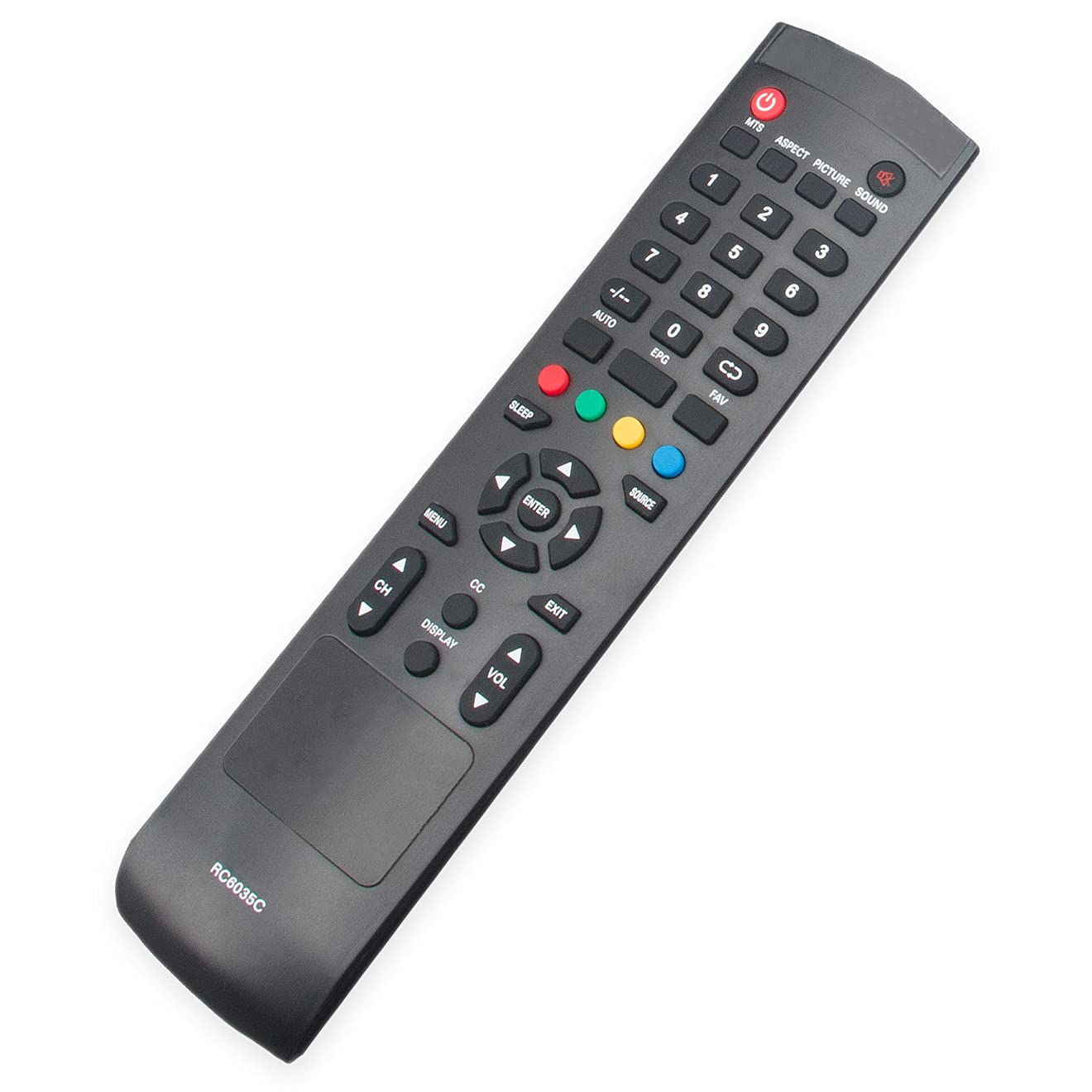 Replacement Remote Control for Cielo TV LED LCD HDTV - Compatible with RC6010C, TE24T7H, TE247AH-GY, TE247AH-PK-PR Models - Perfect for Home Entertainment & TV Setup