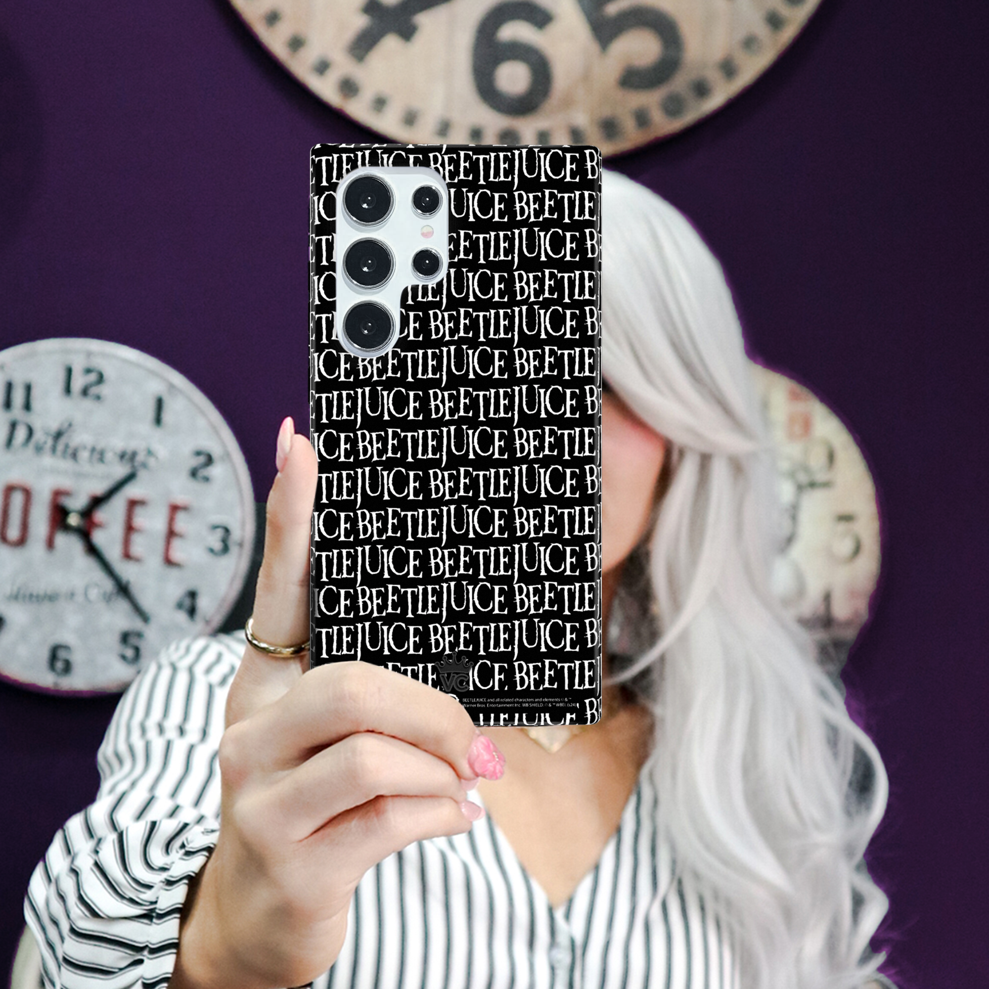 Beetlejuice Inspired Samsung Phone Case - Durable Protective Cover for Samsung Galaxy [Model] - Perfect for Halloween, Cosplay & Movie Fans