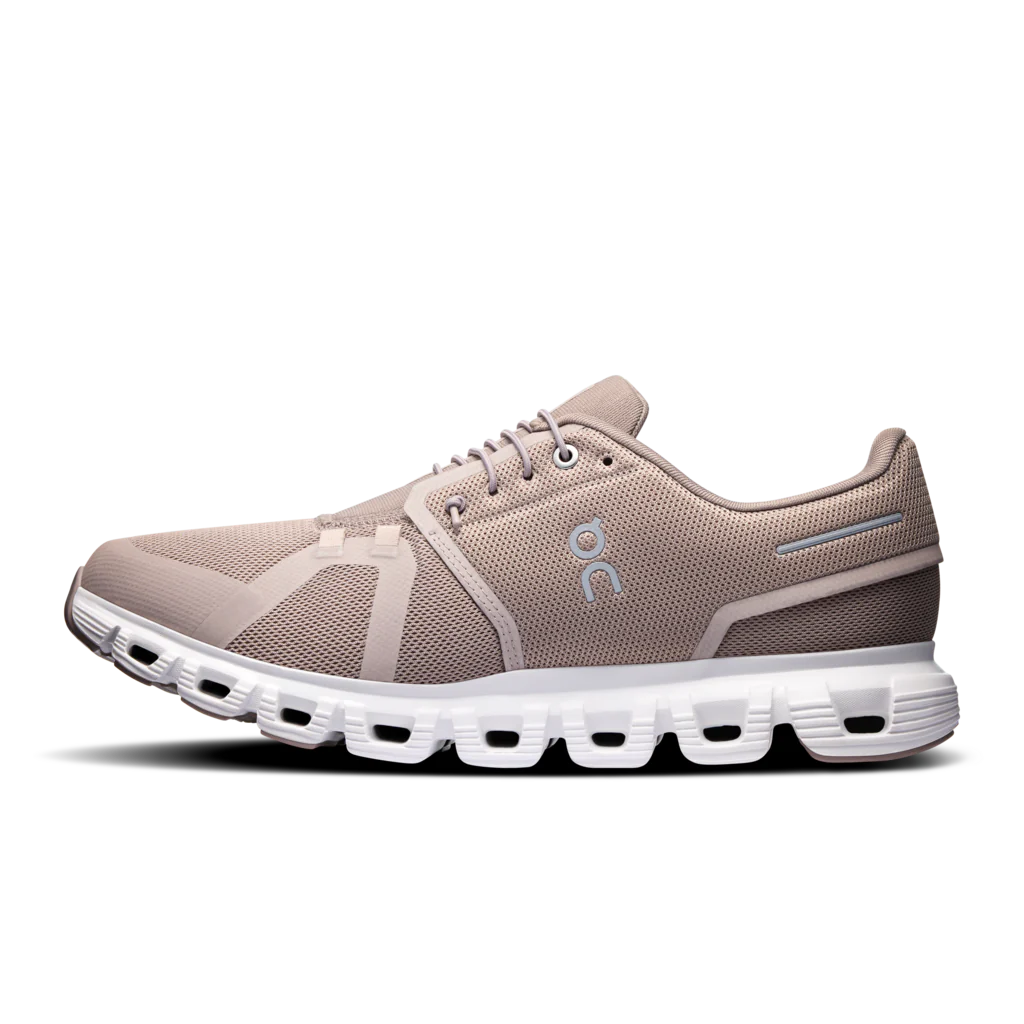 ON Men's Cloud 6 Running Shoes - Lightweight & Cushioned Sneakers for Jogging, Gym Workouts & Daily Wear (Fog/White)