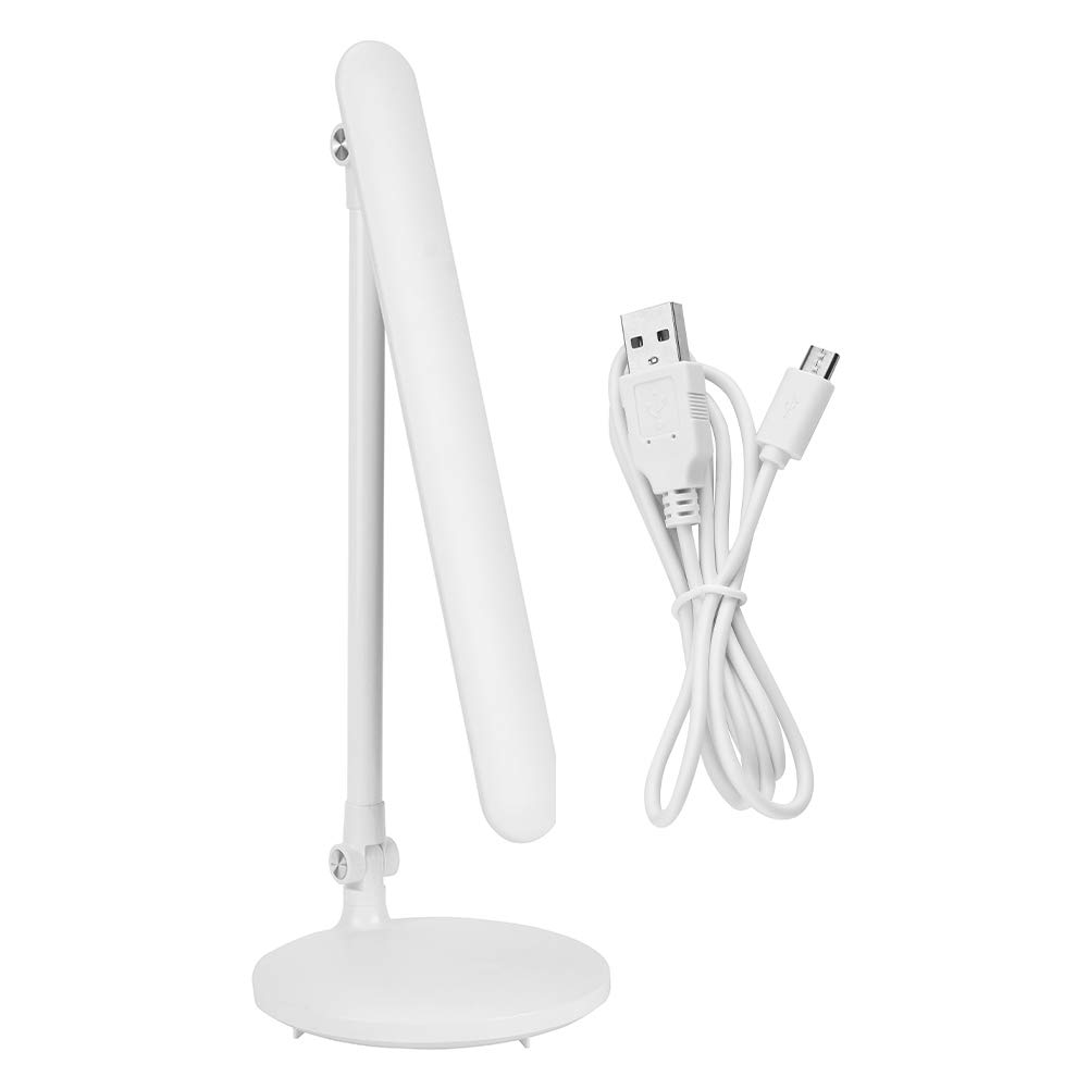 Ymiko LED Desk Lamp - Adjustable Brightness Eye-Caring Table Lamp with USB Charging Port, 3 Light Modes & Touch Control for Home Office Study Bedroom | Perfect for Reading, Working & Nightstand Use