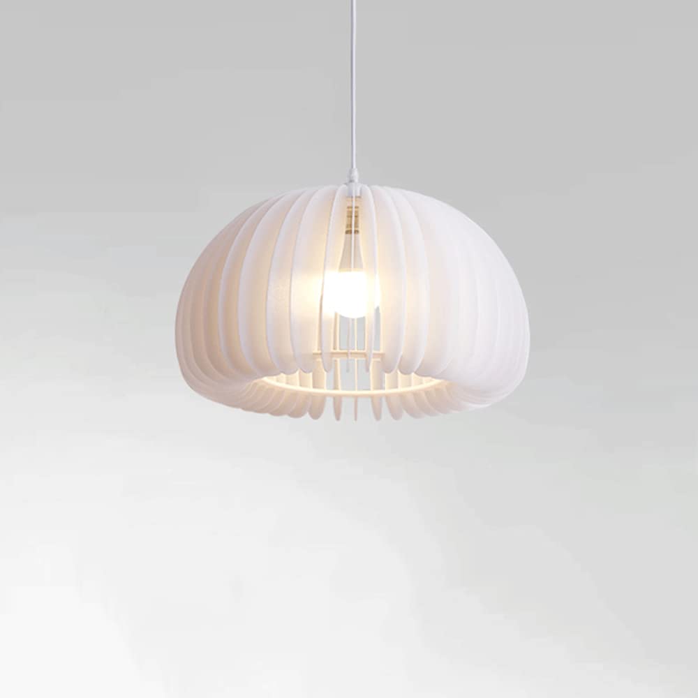 Nordic Modern Pendant Lamp - White Pumpkin Style for Restaurant, Bar, Study, Bedroom & Living Room | Simple Net Red Art Lighting for Cafe, Homestay & Dining Table Decor