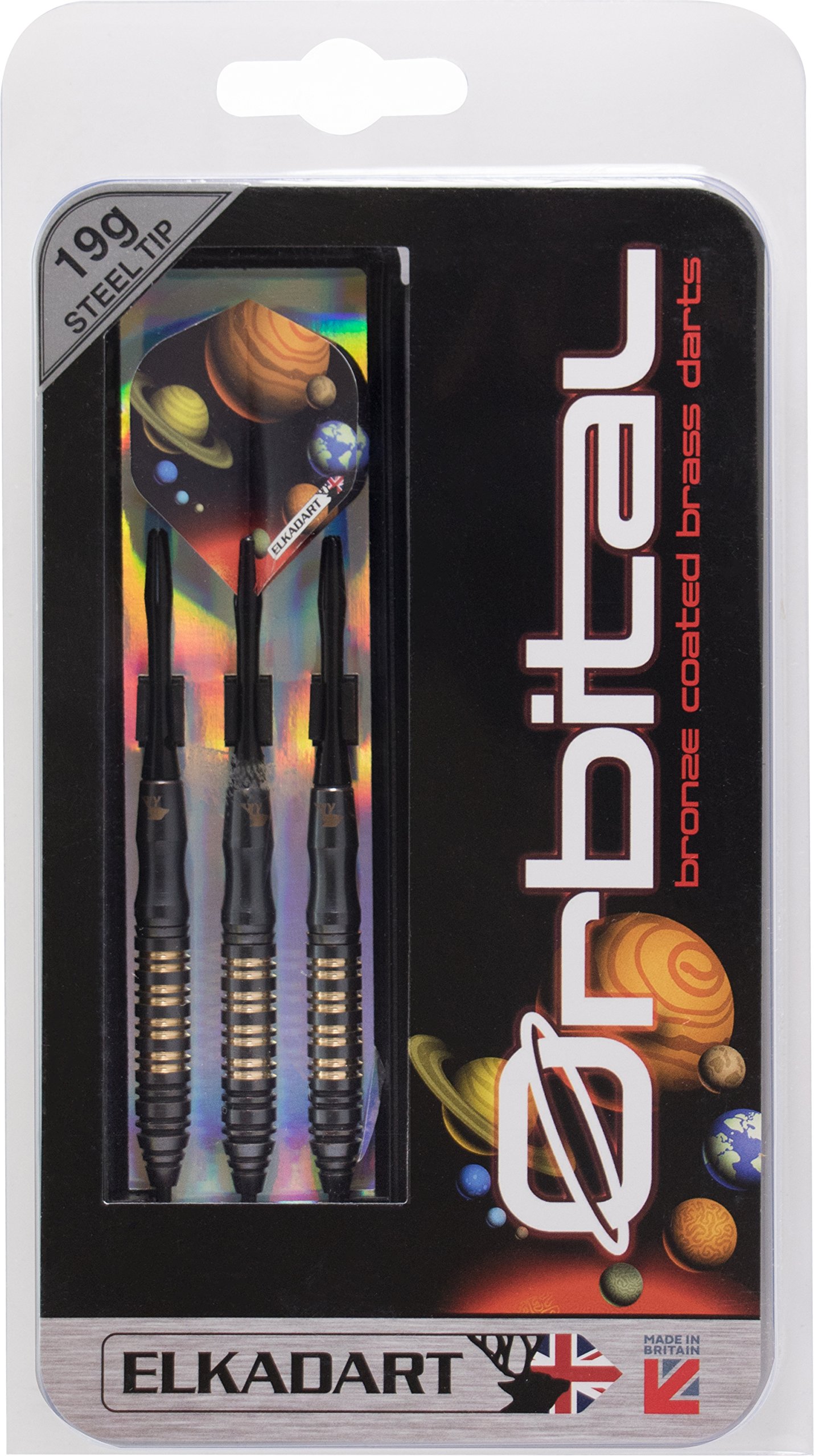 Elkadard Steel Tip Darts Set with Premium Aluminum Shafts & Flights - Professional Tournament Darts for Adults - Includes Portable Storage/Travel Case - Perfect for Bars, Home Practice & Competitive Play