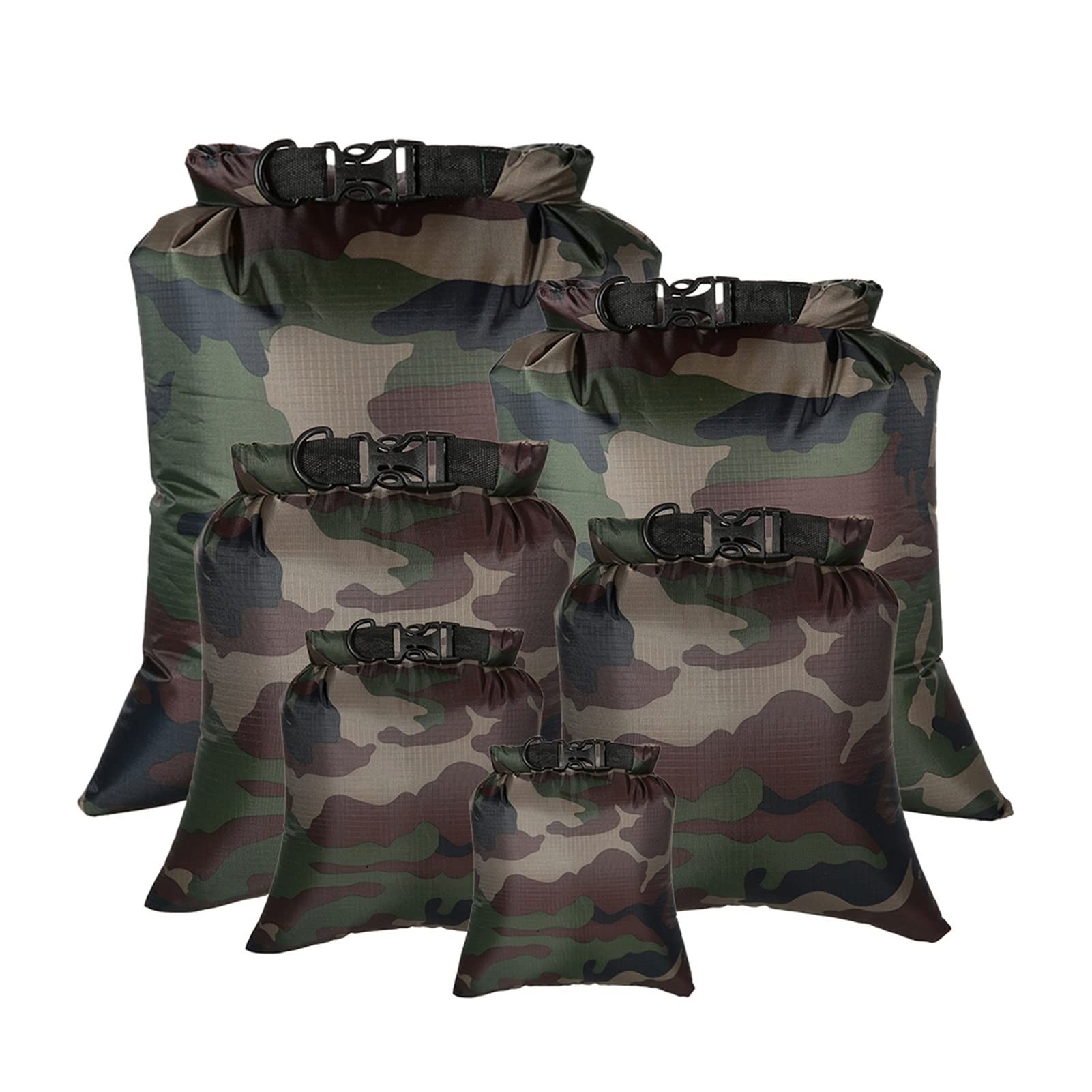 SHYijia 6 Pack Waterproof Dry Bags 8L - Lightweight & Durable Outdoor Dry Sacks for Kayaking, Boating, Beach, Camping & Hiking - Keep Gear Dry in Any Weather - Perfect for Water Sports, Travel & Outdoor Adventures