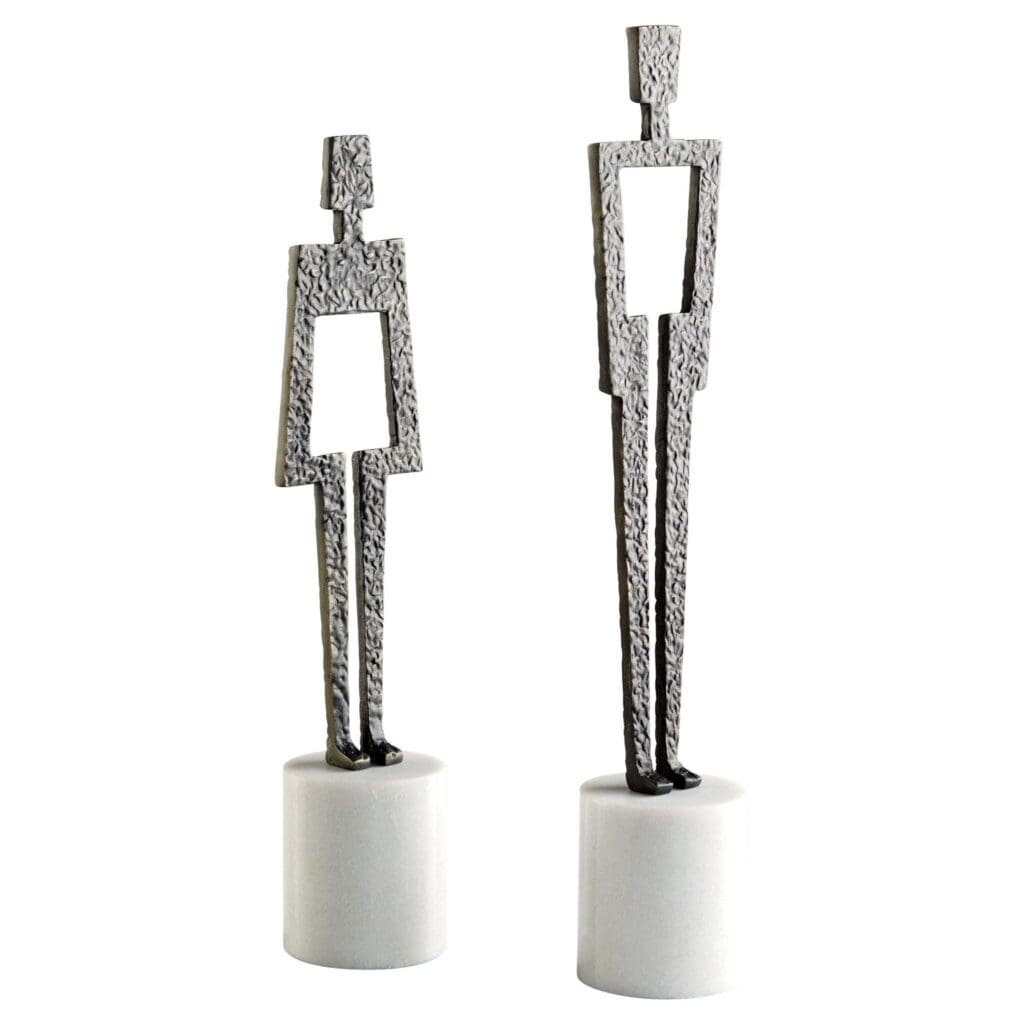 Cyan Design 11502 Benedict Sculpture by J Kent Martin - Black & White Modern Abstract Figurine for Home Decor, Office & Gift Giving