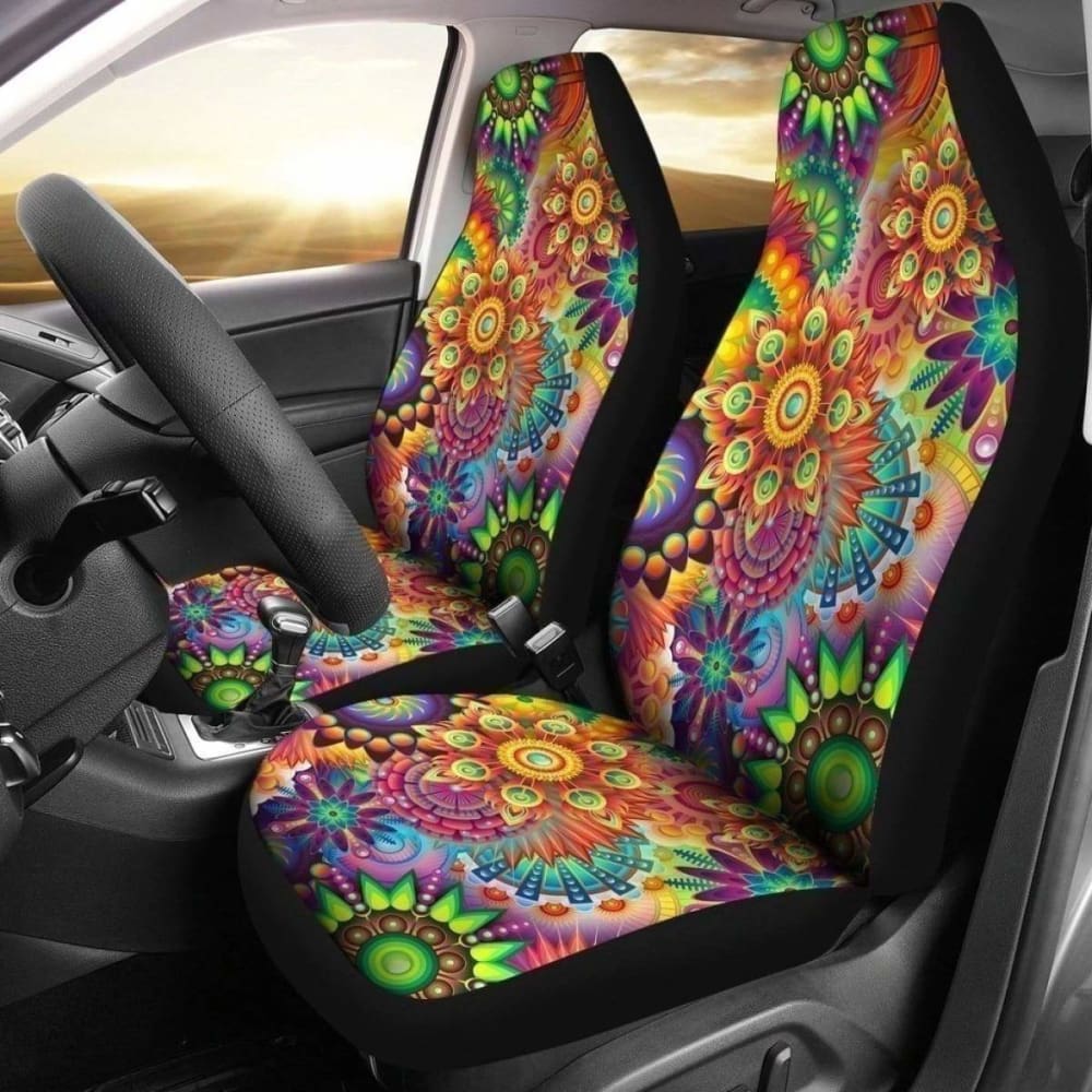 Boho Car Seat Covers - Custom Design for Cars, SUVs & Trucks - Stylish & Comfortable Seat Protectors for Road Trips & Daily Commute