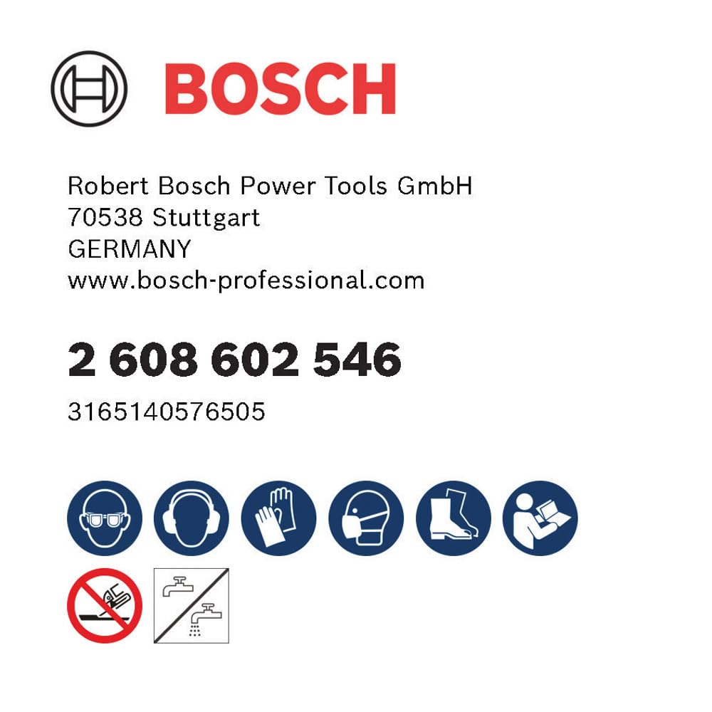 Bosch 2608602546 5-Inch Diamond Grinding Disc for Concrete - Premium LPP 450 Grit for Fast Cutting & Smooth Finishing - Perfect for Concrete Floors, Countertops & Masonry Work