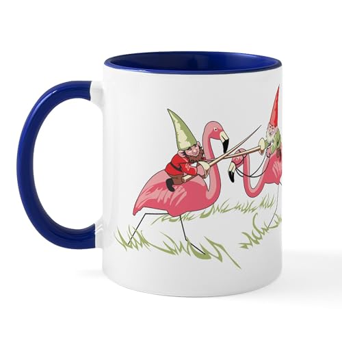 White/Navy Inside - Jousting Gnomes Mug
