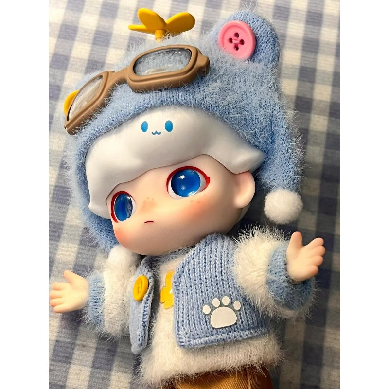 DIMOO Pilot Bear Collectible Action Figure - Cute & Detailed Model Toy for Kids & Adults - Perfect for Display, Gifts, and Role Play Scenes