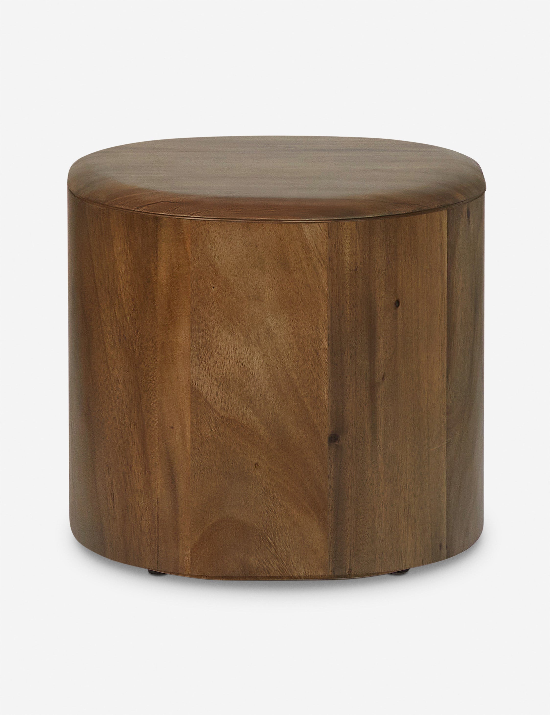 Round Side Table - Modern Wooden End Table for Living Room, Bedroom, or Office - Perfect for Coffee, Books, and Decor