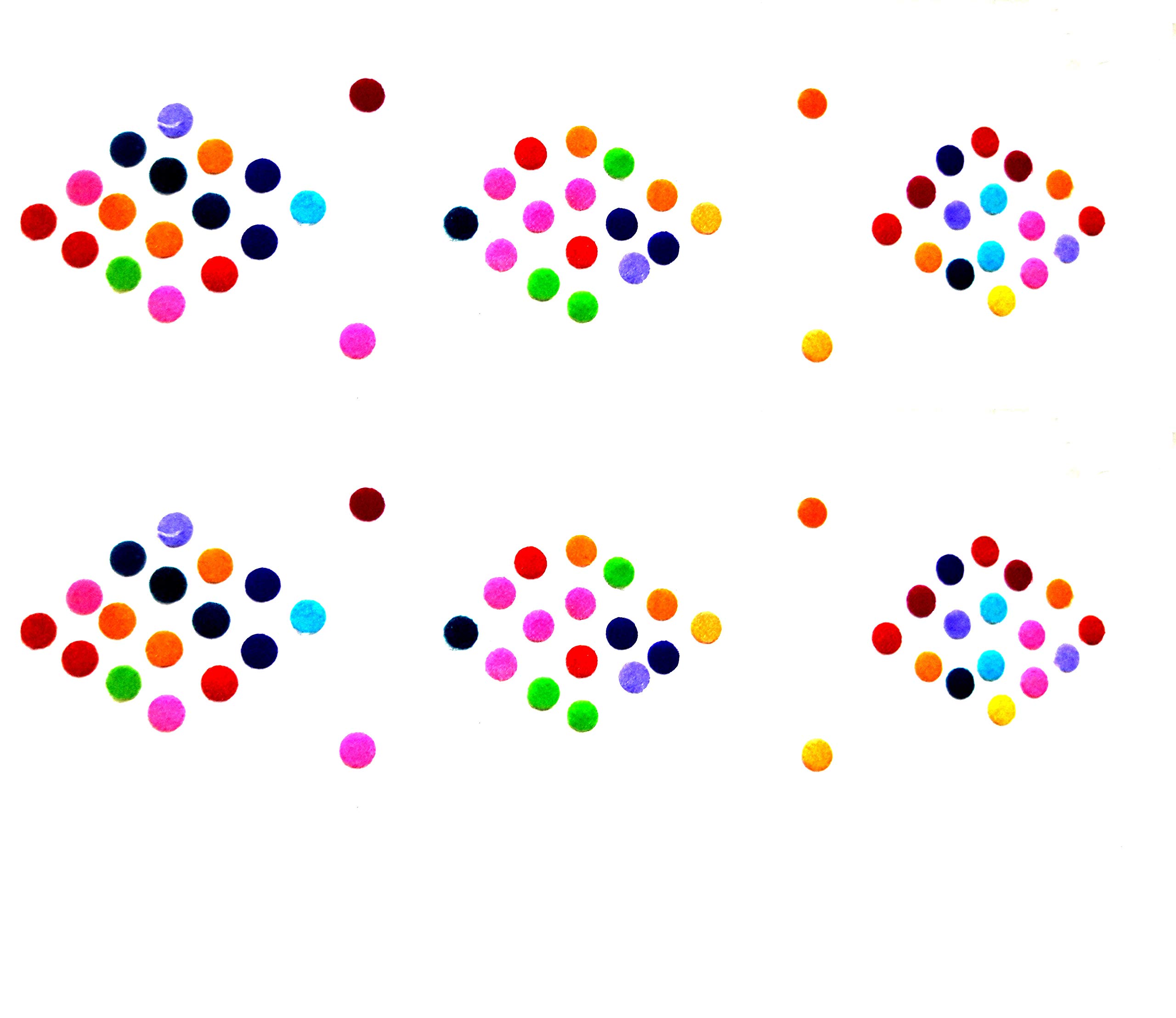 Glamyou Regular Bindi - Bollywood Style Plain Colored Bindi Stickers Set of 2 | Indian Multicolor Round Kumkum Bindi | Perfect for Weddings, Festivals & Cultural Events