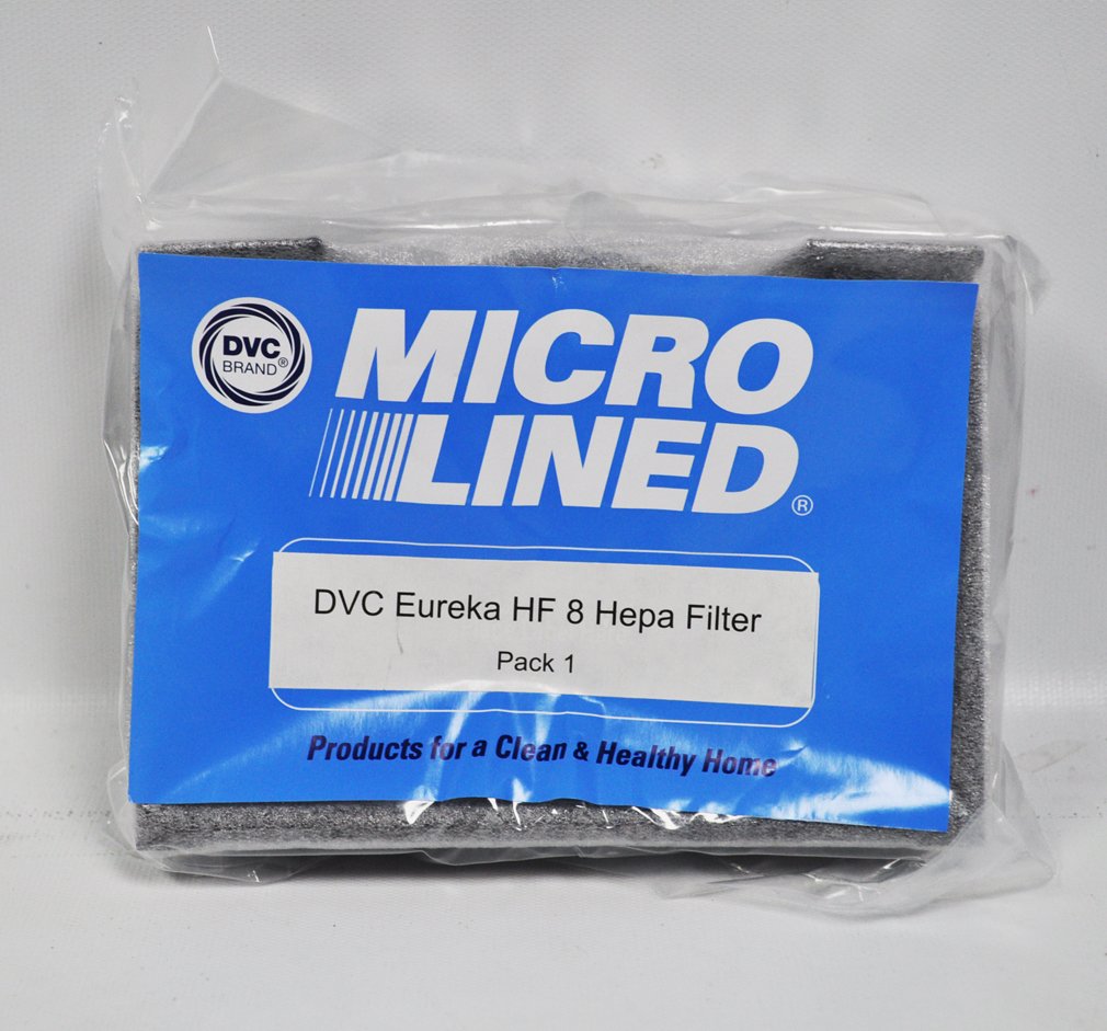 DVC Eureka Sanitaire MM Mighty Mite Microlined HEPA HF8 Vacuum Filter - Replacement for Sanitaire Commercial Canister Vacuum Cleaners (Model 60666B, 60666A, 60666-6, EUR 60295-6) - Ideal for Pet Hair Removal and Deep Cleaning in Homes & Offices