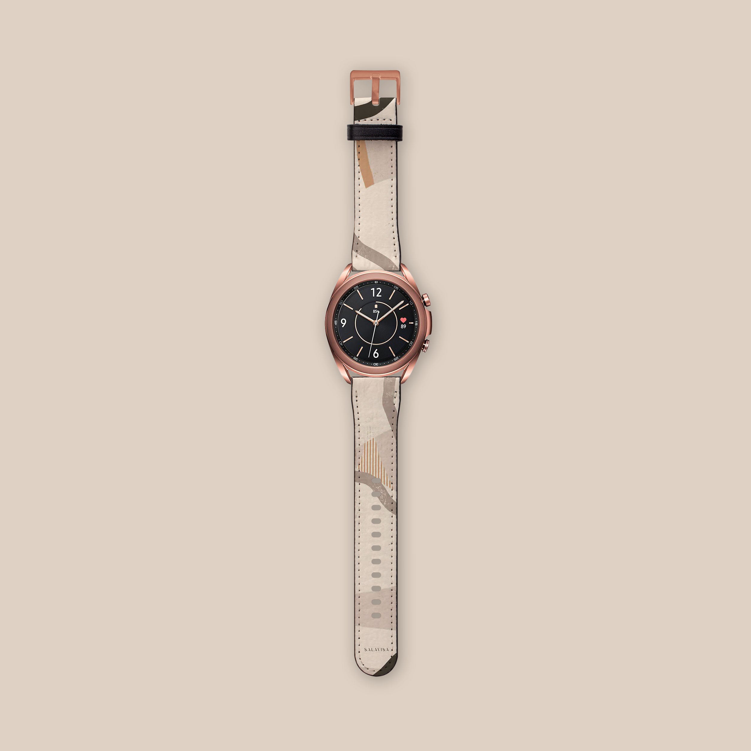 Organic Coffee Galaxy Watch Band - Eco-Friendly & Stylish Replacement Strap for Samsung Galaxy Watch - Perfect for Workouts, Running & Daily Wear