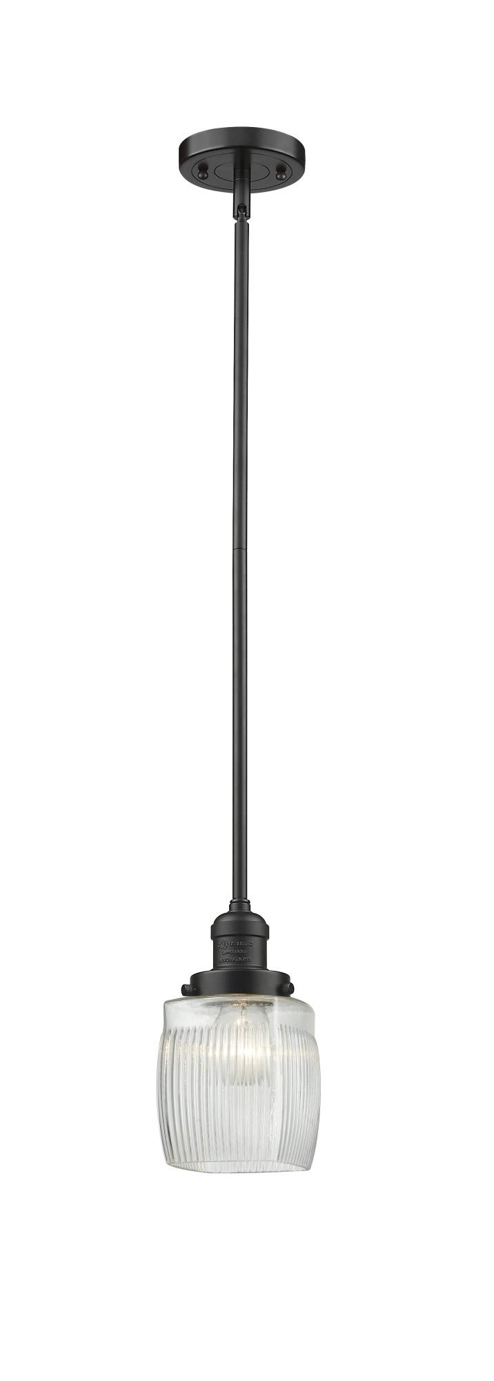 Innovations 201S-BAB-G302 1-Light Mini Pendant Light Fixture in Black Antique Brass - Perfect for Kitchen Island, Dining Room, or Entryway Lighting