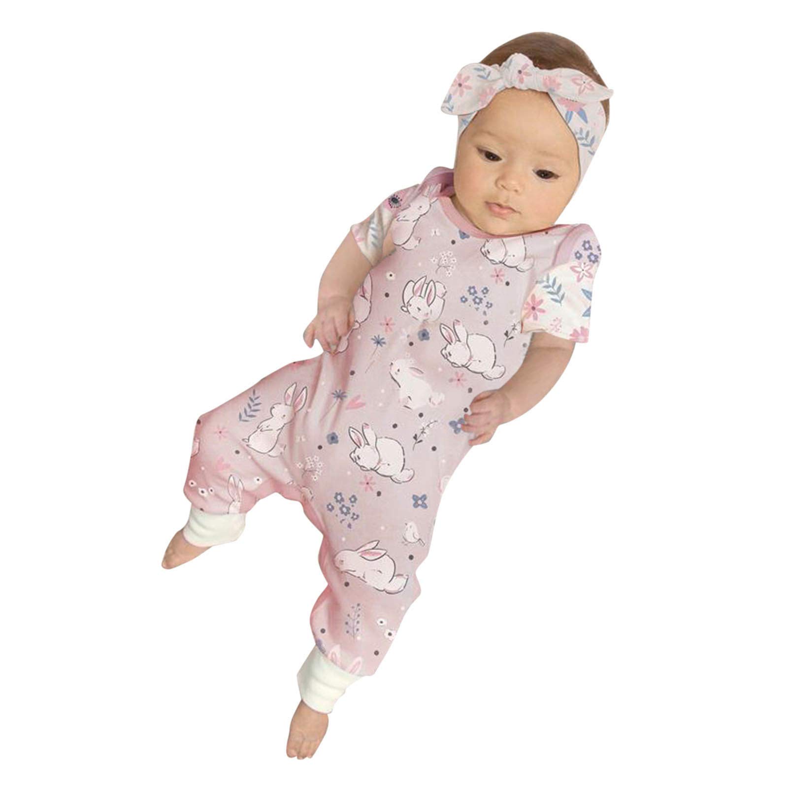 Yowein Toddler Boy Easter Outfit - Bunny Onesie with Rabbit Ears Hat | Cute Spring Jumpsuit for Newborn & Infant | Perfect for Easter Photos, Spring Celebrations & Baby Showers