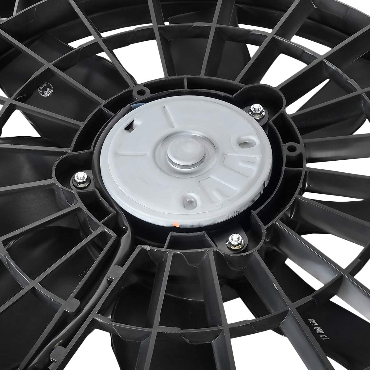 DNA Motoring OEM-RF-0078 CH3115119 Black Factory Style Radiator Cooling Fan Assembly Replacement - Perfect for Car Engine Cooling System Repair & Maintenance