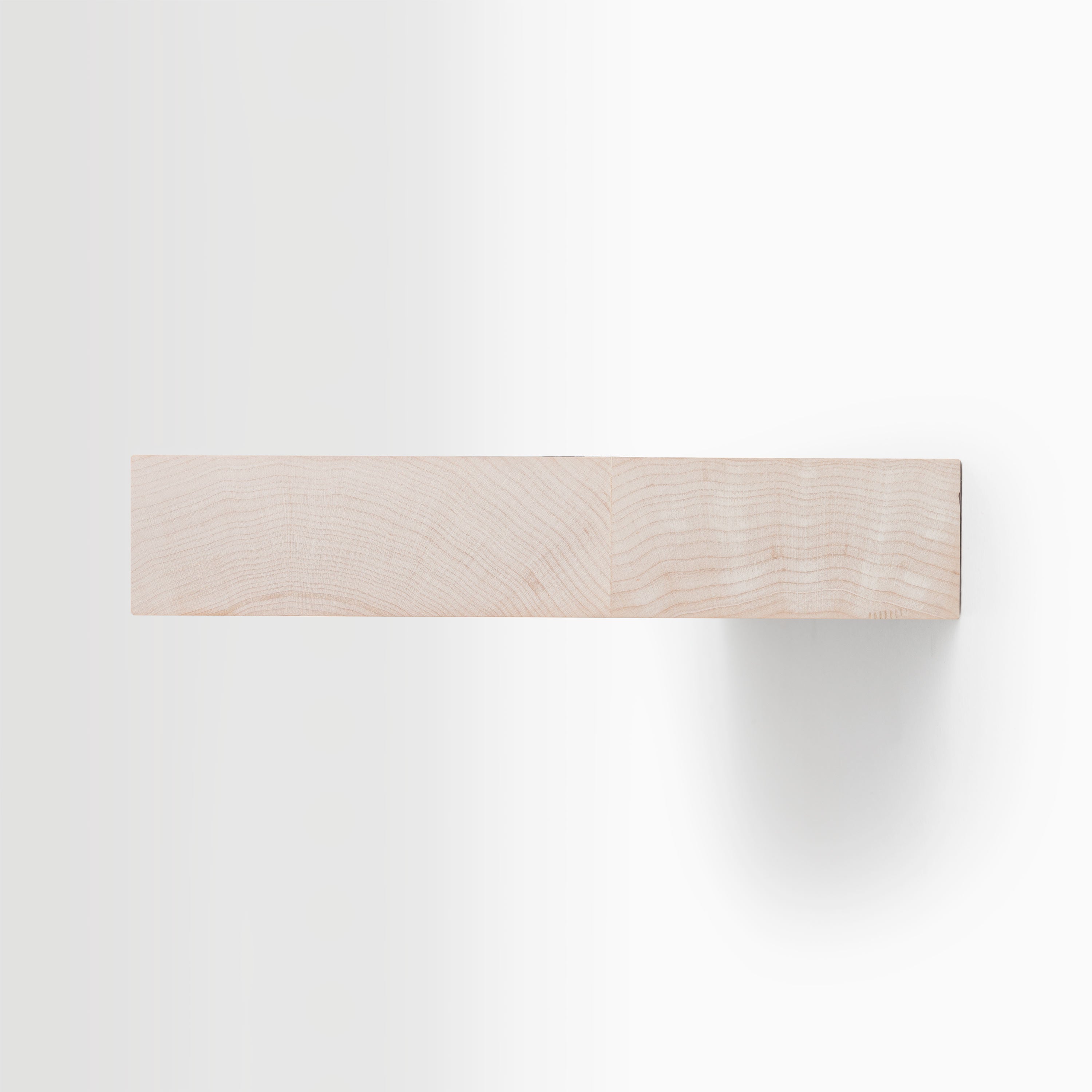 Aksel Unfinished Maple Floating Shelf - Rustic Wall Shelf for Home Decor, Kitchen, Bathroom & Office Storage - Easy to Stain or Paint