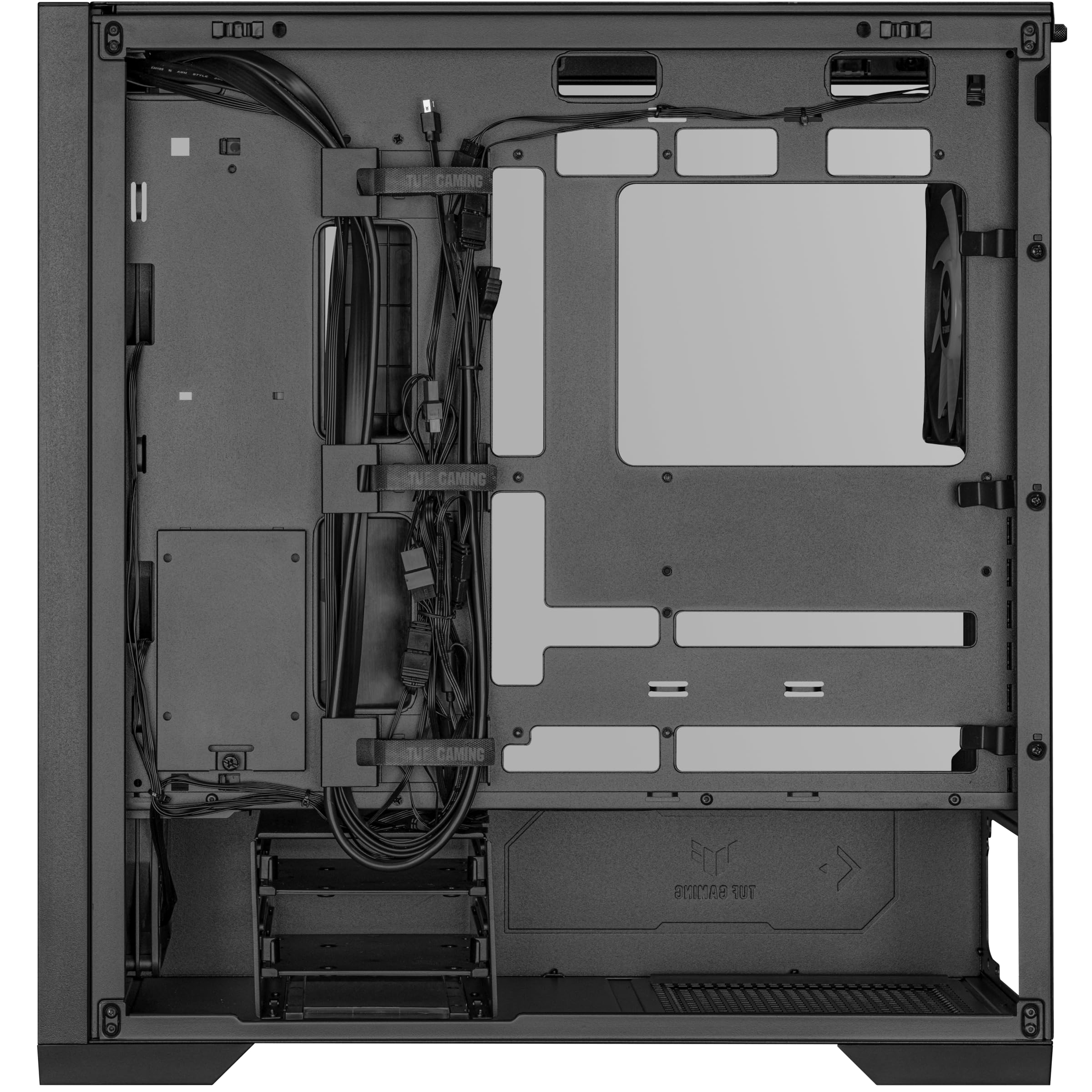 ASUS TUF Gaming GT302 ARGB ATX Mid-Tower PC Case with 4x140mm ARGB Fans - High Airflow & Static Pressure, Interchangeable Side Panel, Detachable Top Panel, Hidden-Connector MB Support - Perfect for Gaming Rigs & High-Performance PC Builds